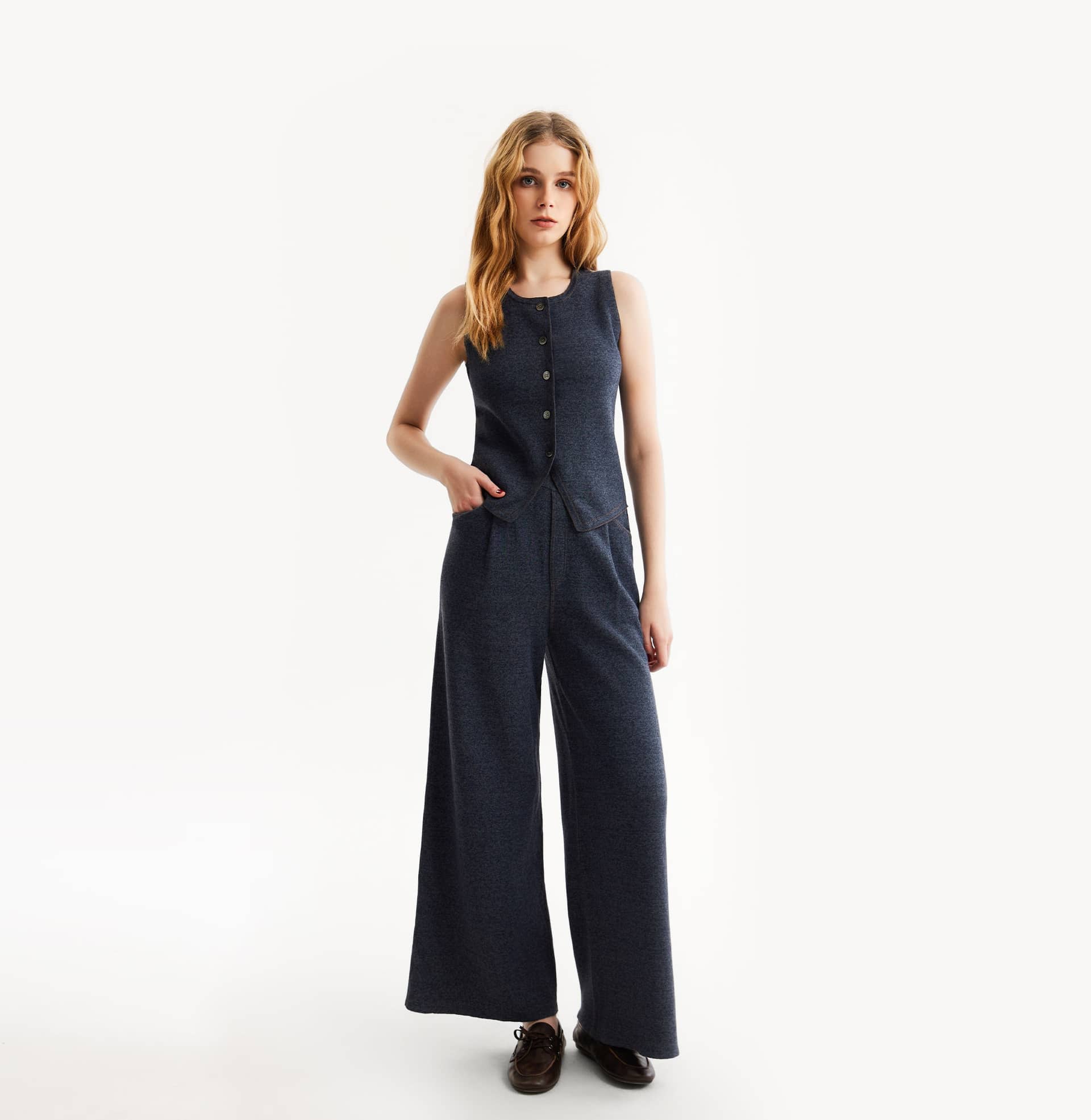 CASUAL DENIM VEST made by CRUSH Collection