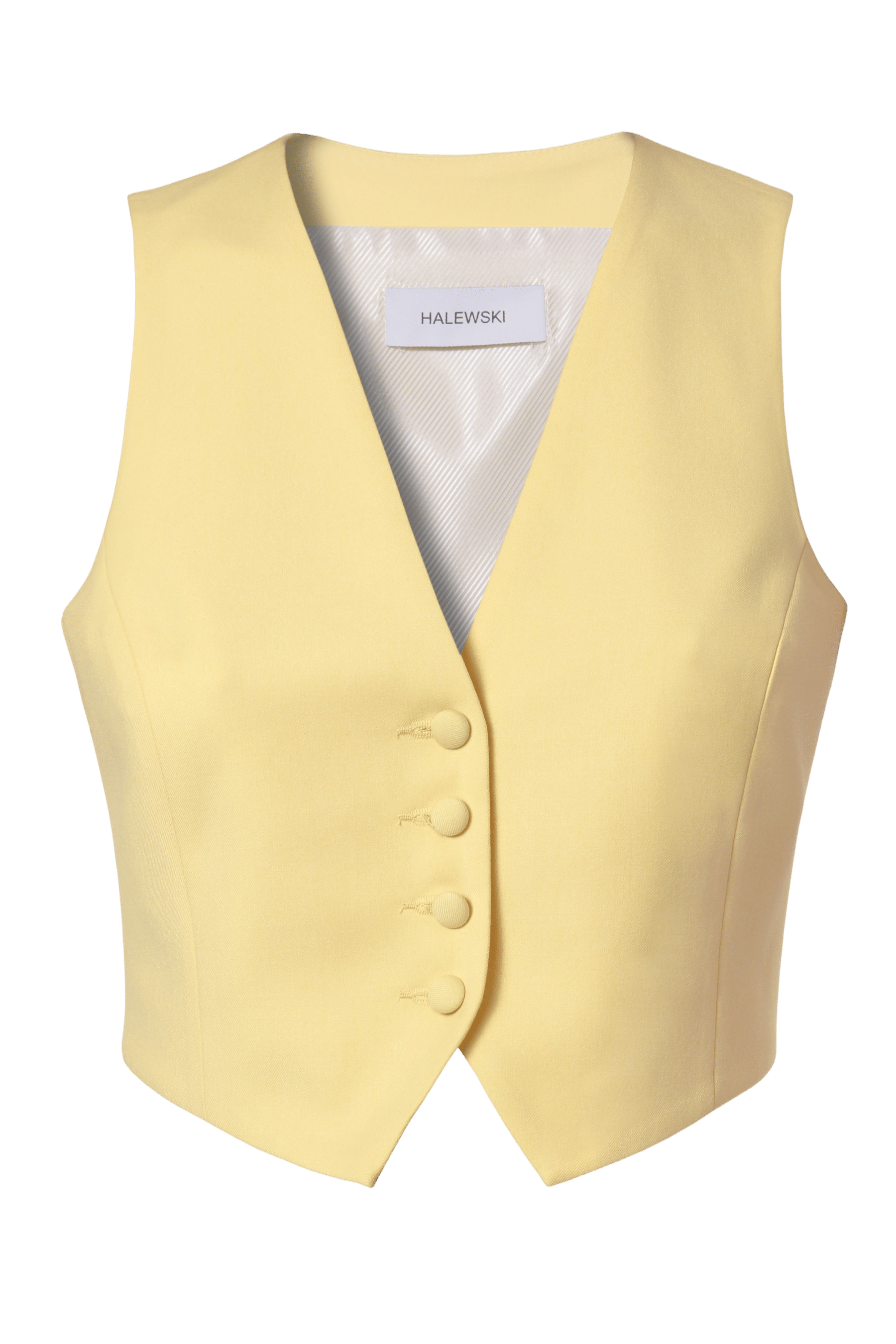 Vest Sylvia Butter Yellow made by HALEWSKI