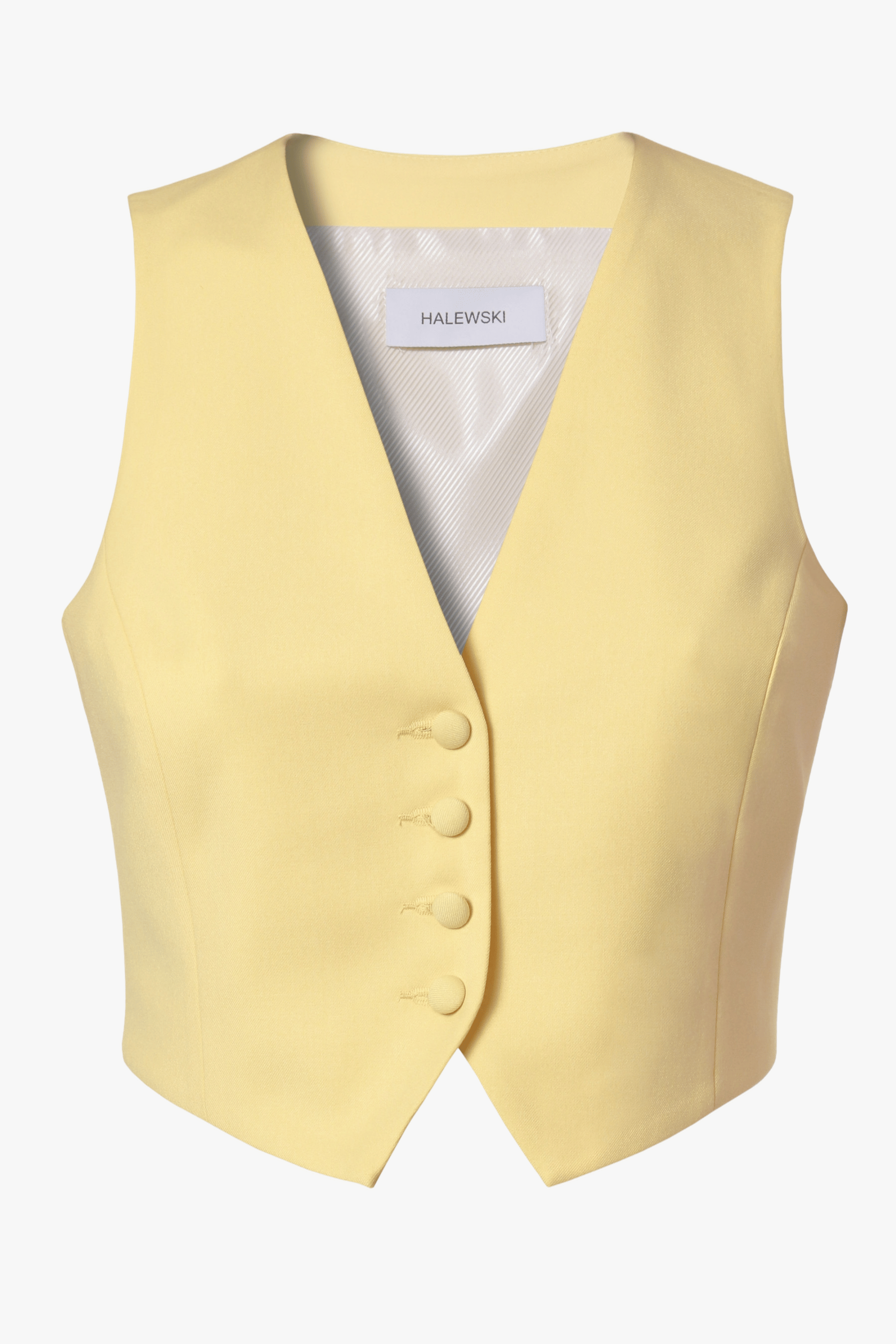 Vest Sylvia Butter Yellow made by HALEWSKI