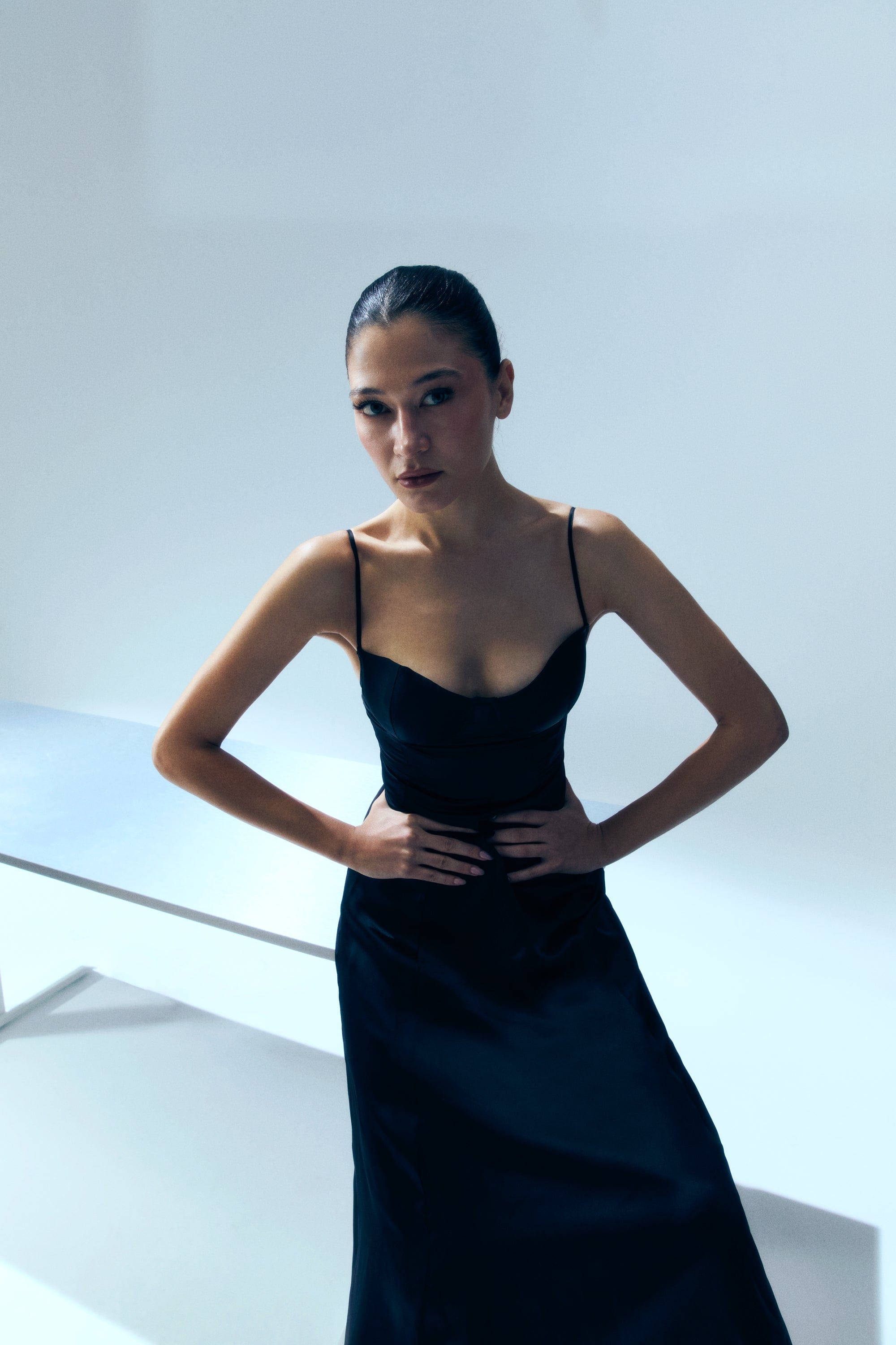 YOUR *ITCH SILK DRESS - JET BLACK made by PCFG