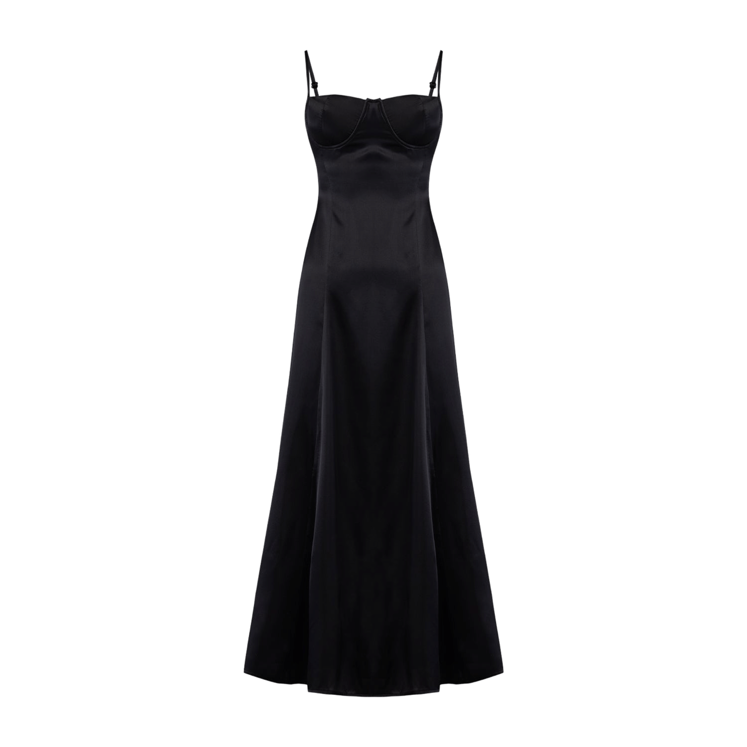 YOUR *ITCH SILK DRESS - JET BLACK made by PCFG