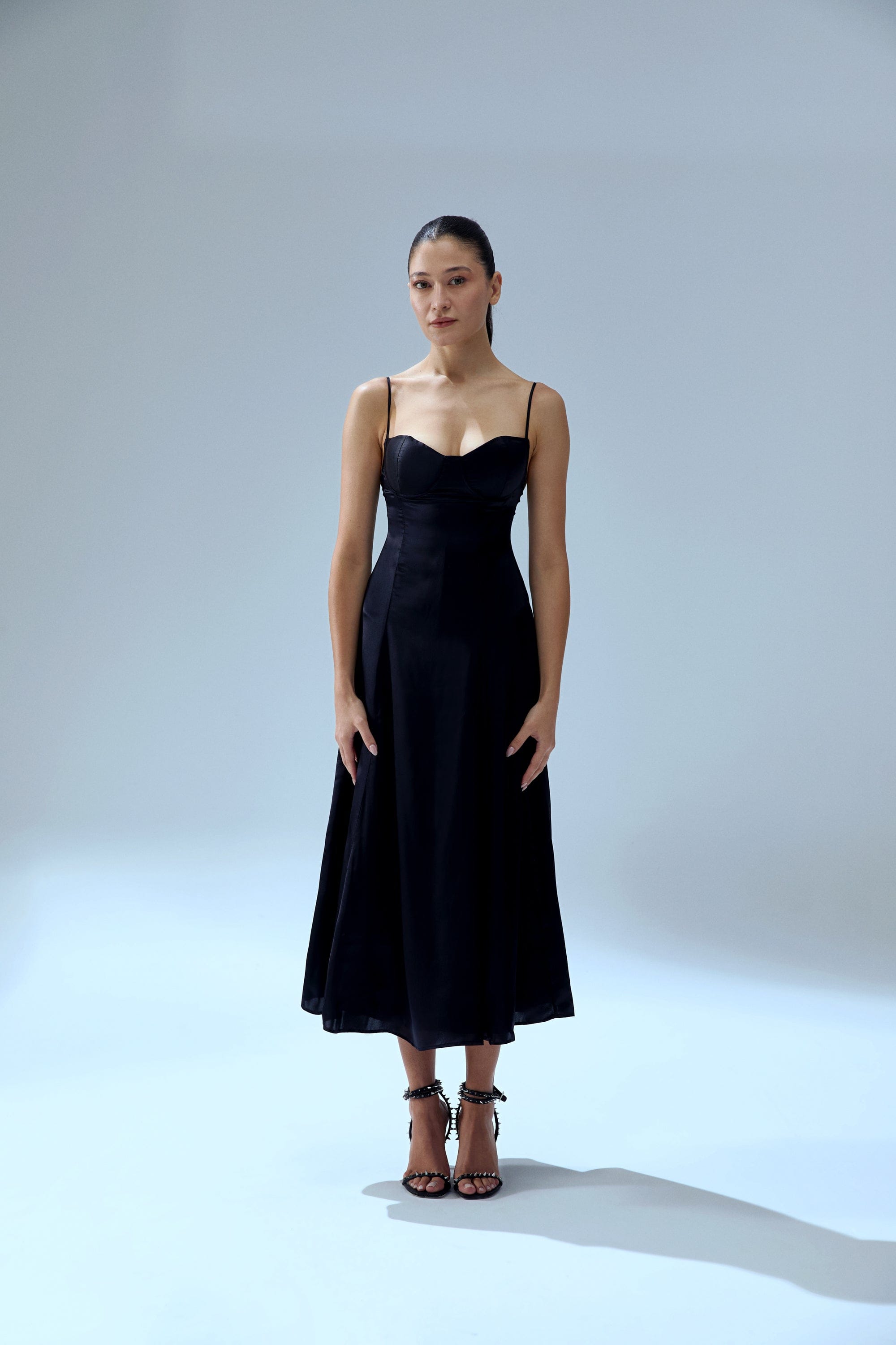 YOUR *ITCH SILK DRESS - JET BLACK made by PCFG