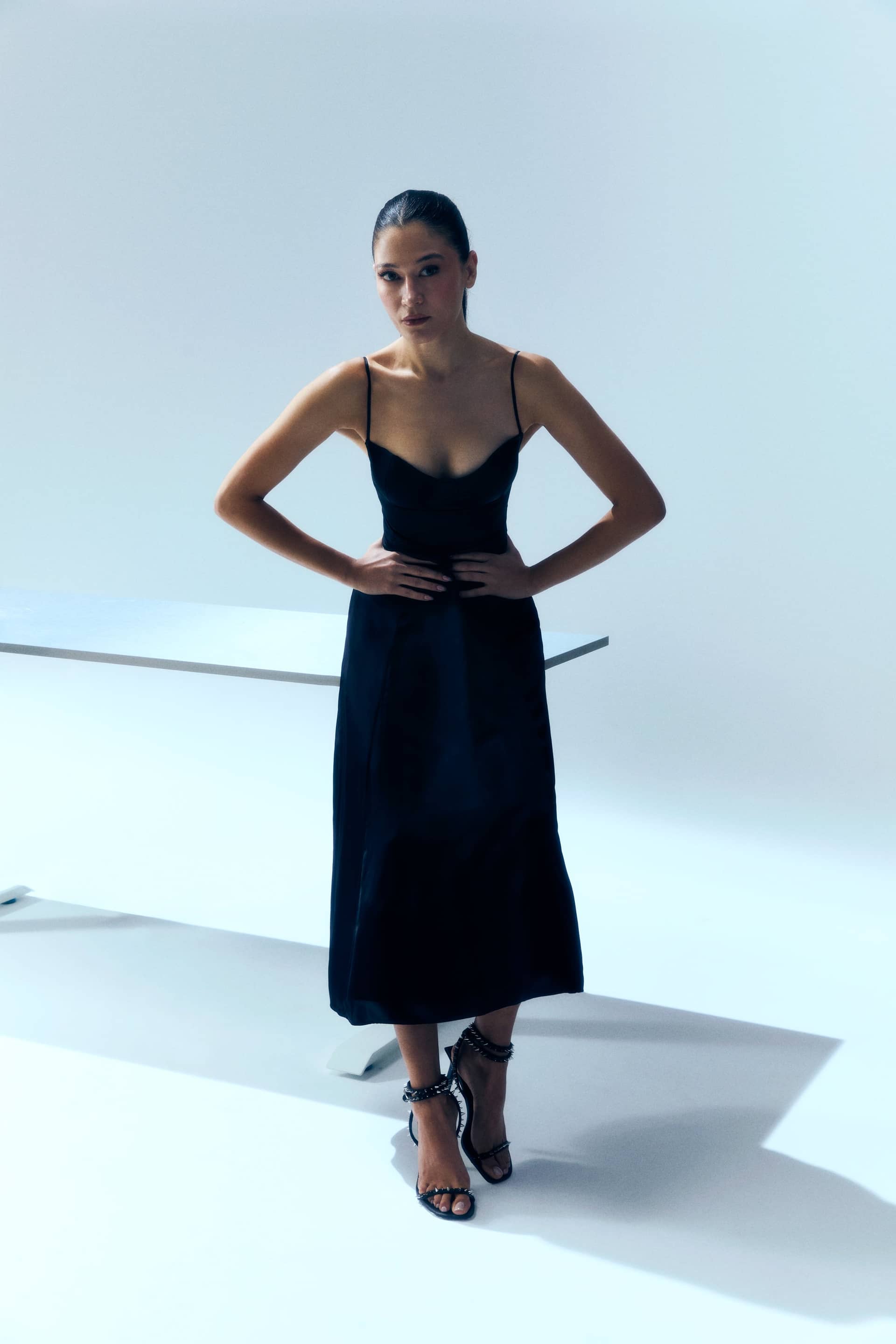 YOUR *ITCH SILK DRESS - JET BLACK made by PCFG