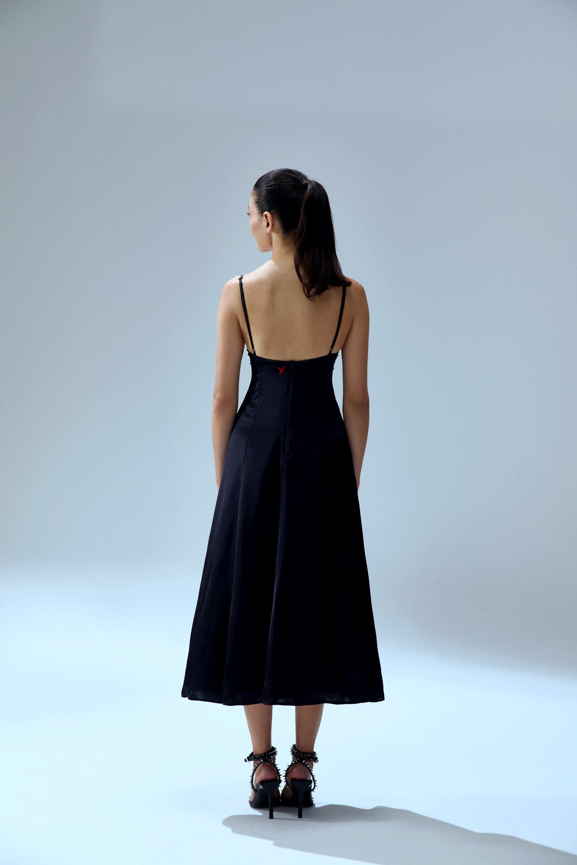 YOUR *ITCH SILK DRESS - JET BLACK made by PCFG