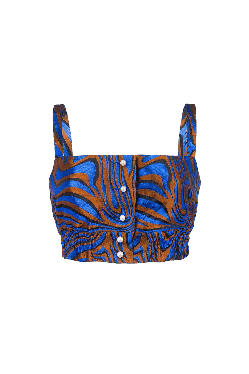 Blue Printed Top made by ANDREEVA