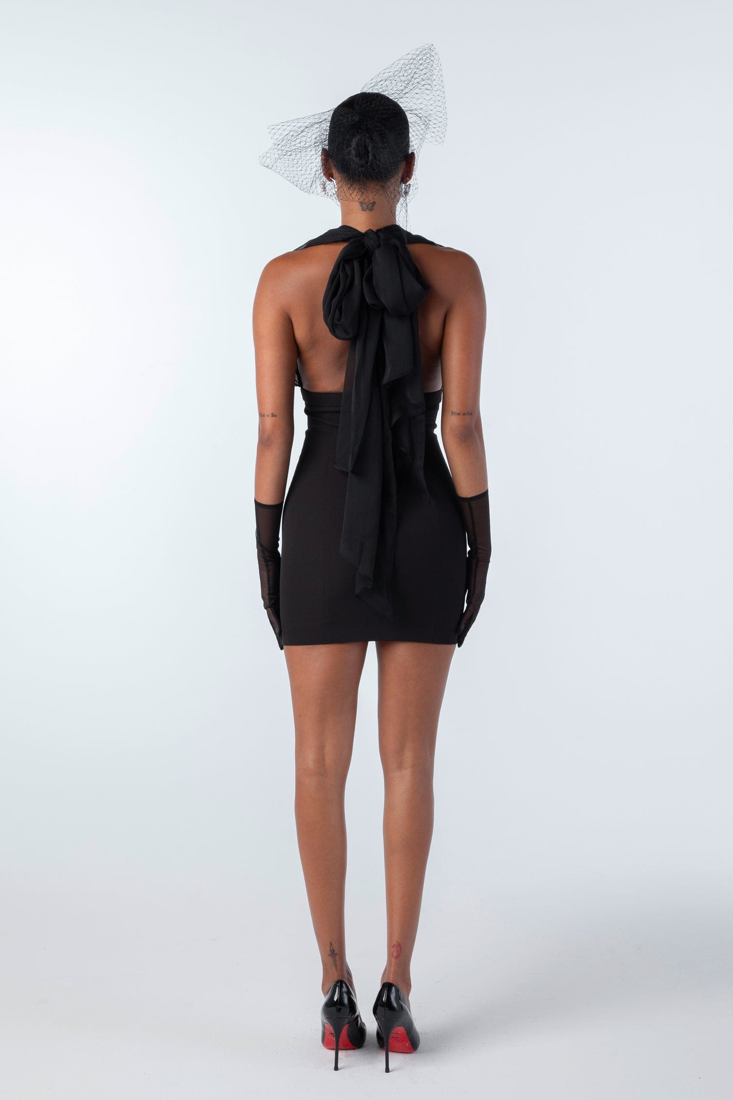 Melinda Dress (Black) made by Nana Jacqueline