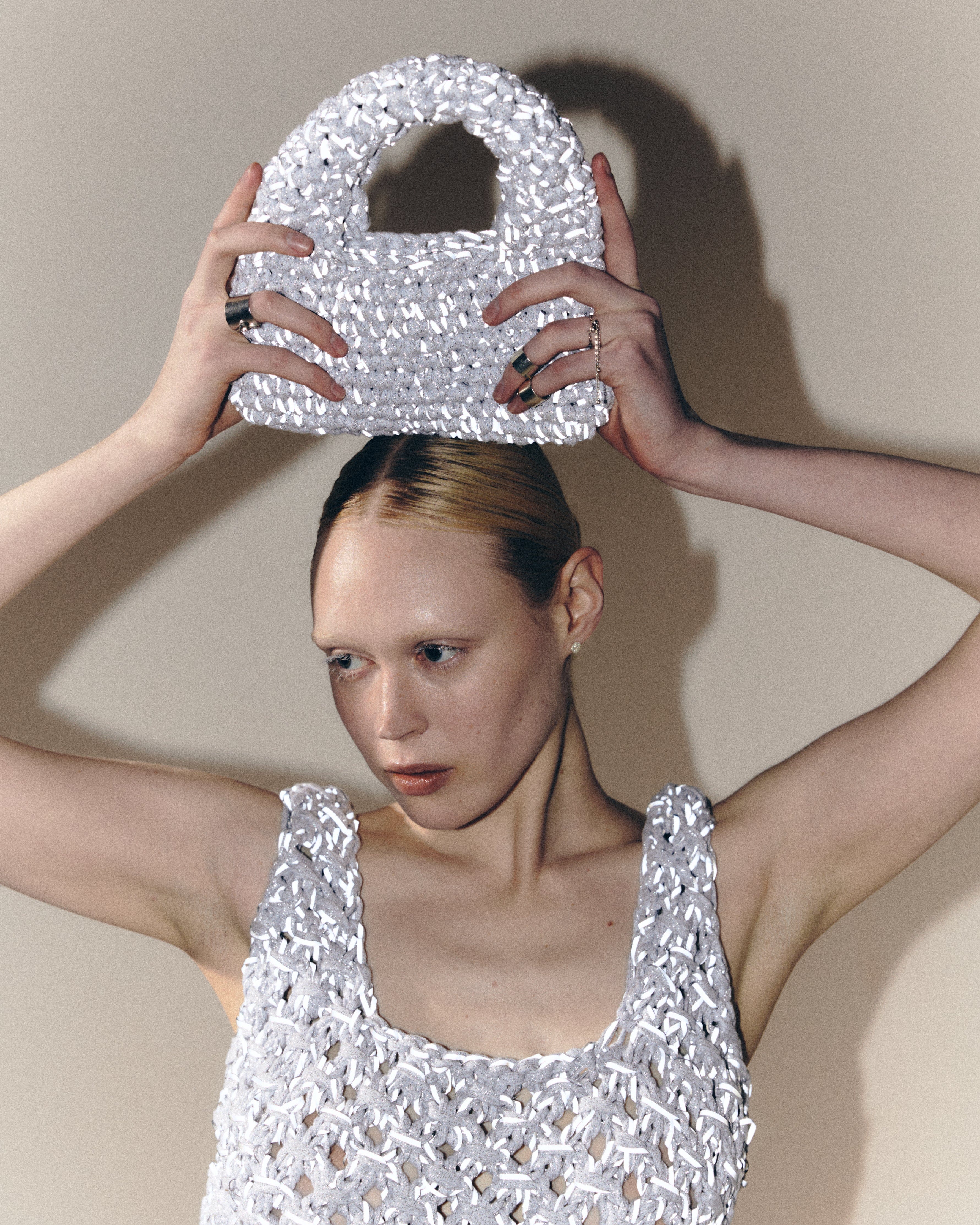 Reflective bag made by KNITEL