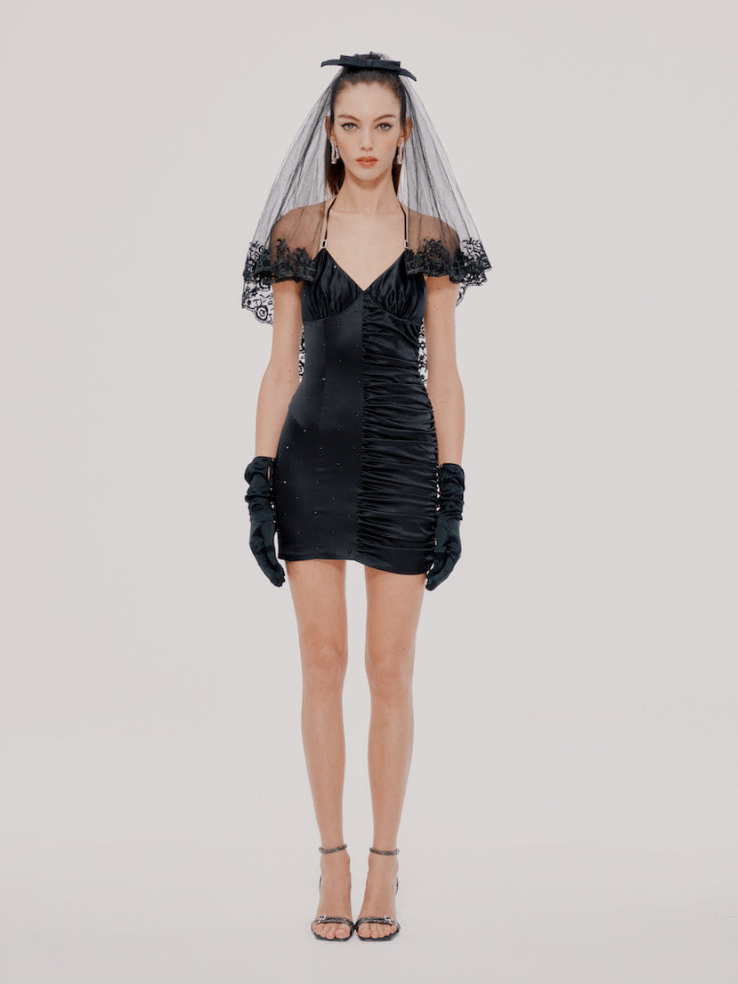 Black Alessa Dress (Final Sale) in Black made by Nana Jacqueline