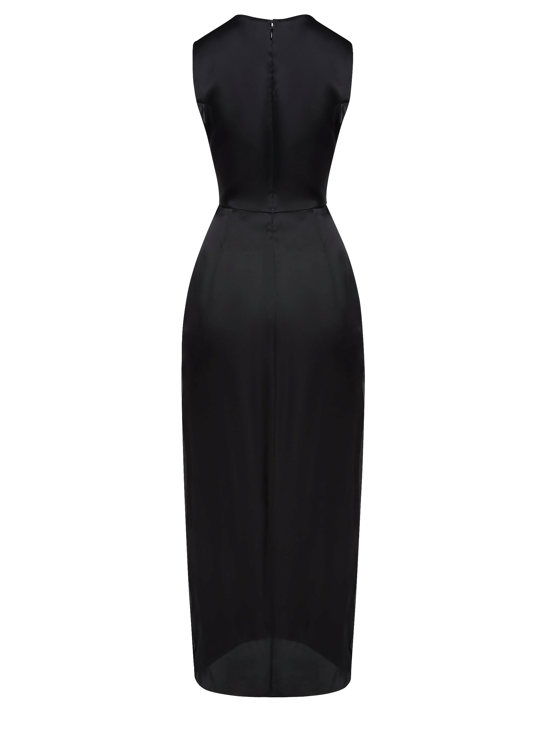 SILK ORGANZA COLUMN DRESS WITH JEWEL EMBELLISHMENTS made by NDS The Label