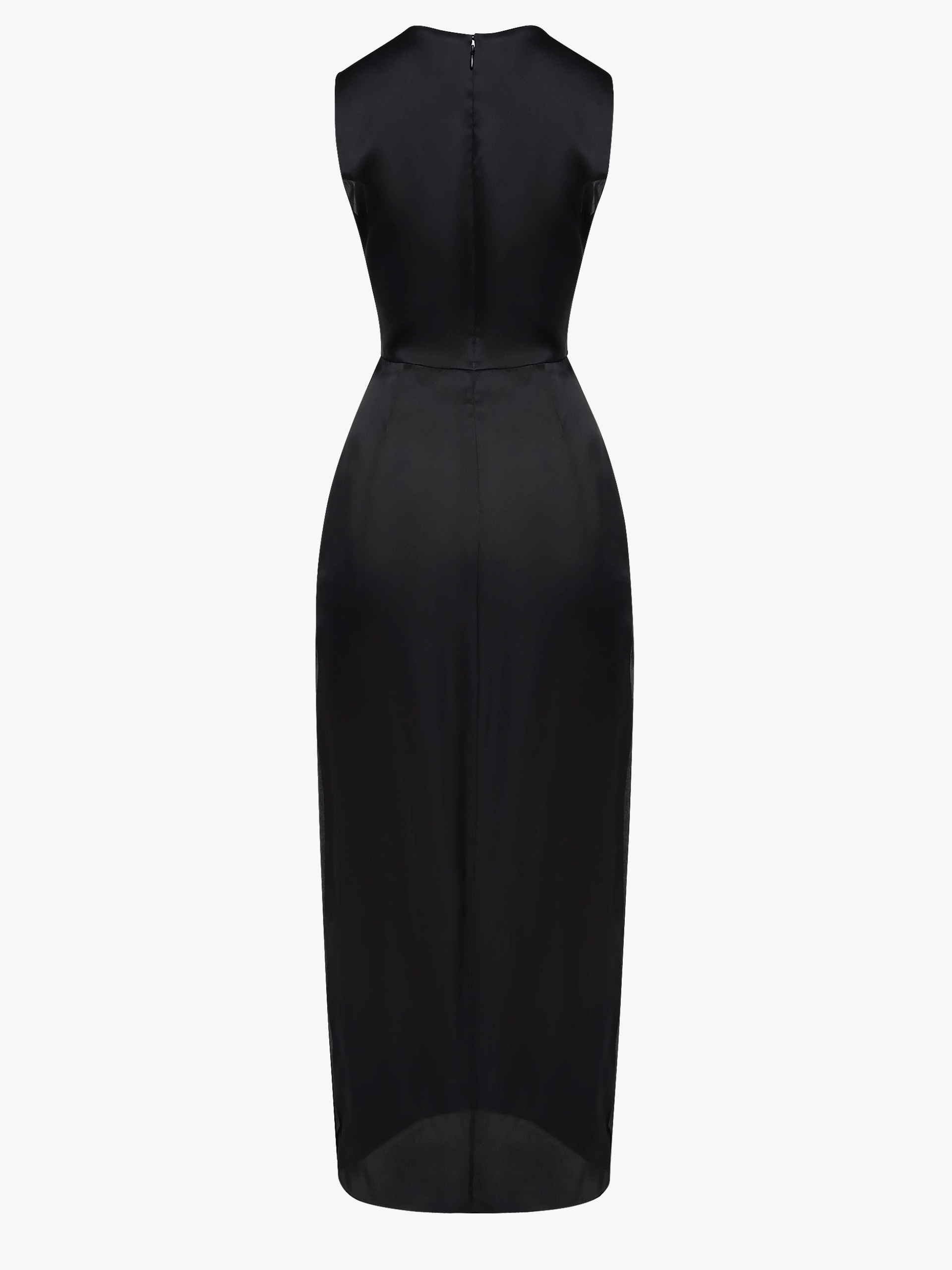 SILK ORGANZA COLUMN DRESS WITH JEWEL EMBELLISHMENTS made by NDS The Label