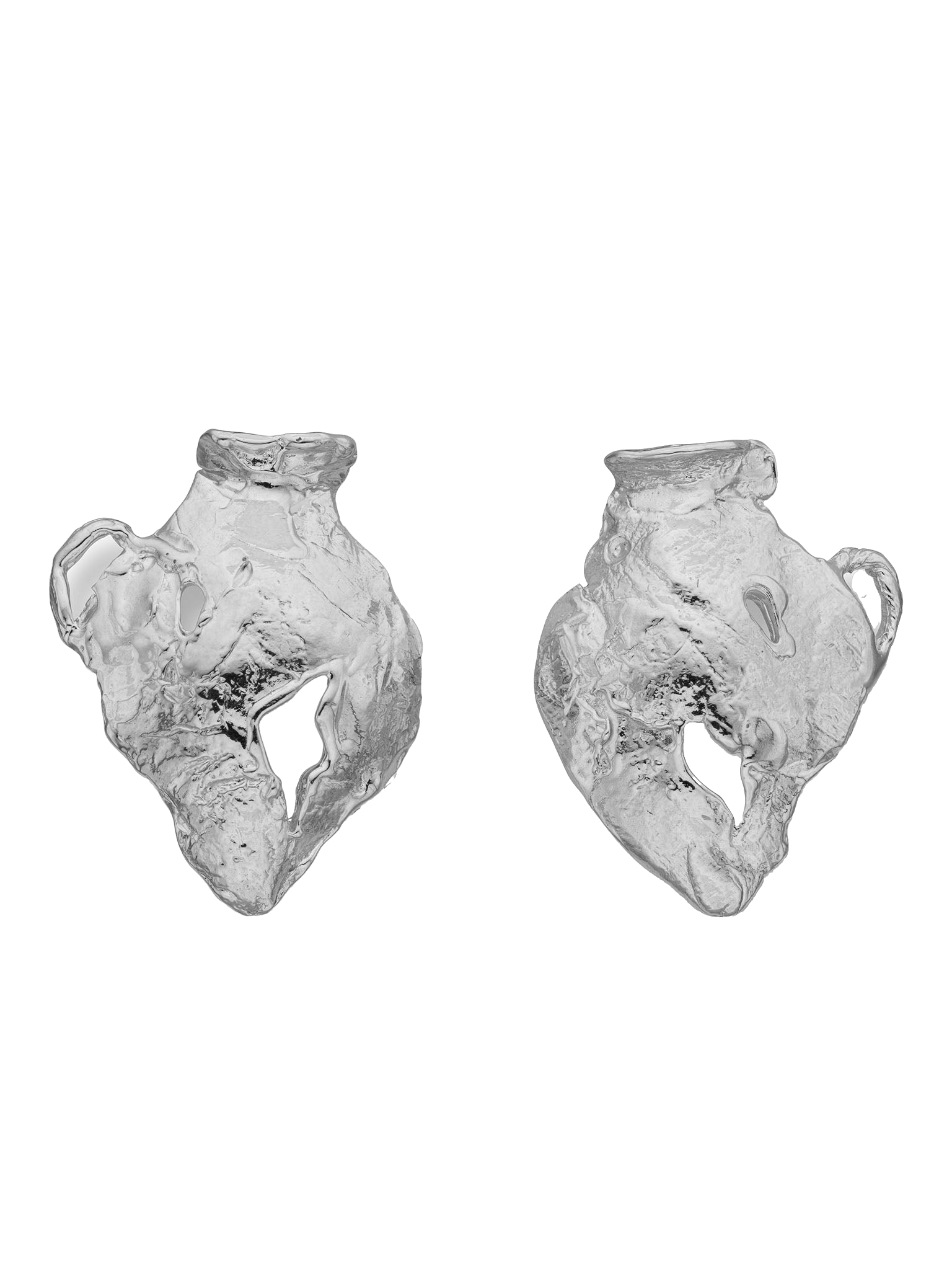 Vacation Amphora Earrings Silver made by Eva Remenyi