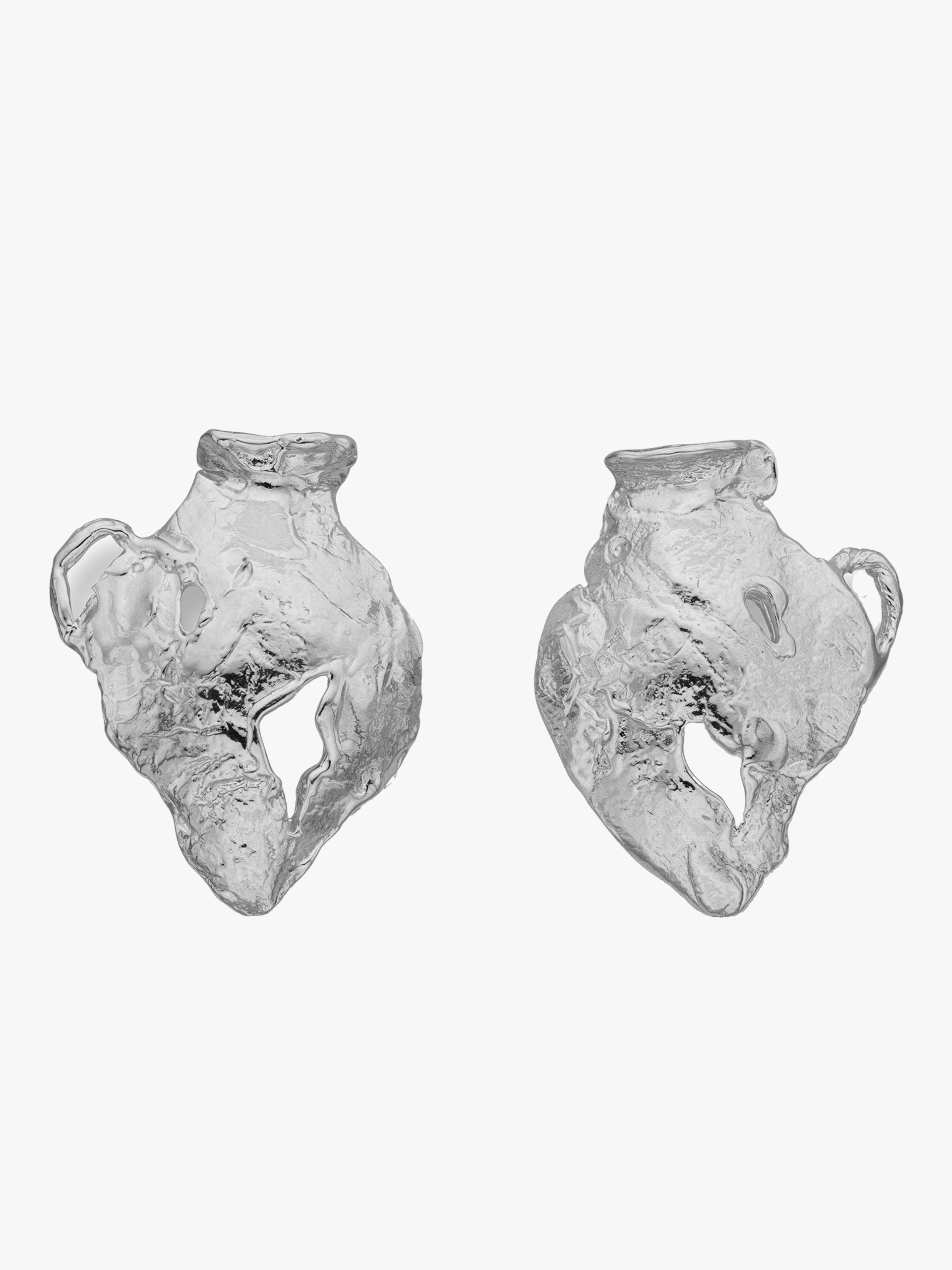 Vacation Amphora Earrings Silver made by Eva Remenyi