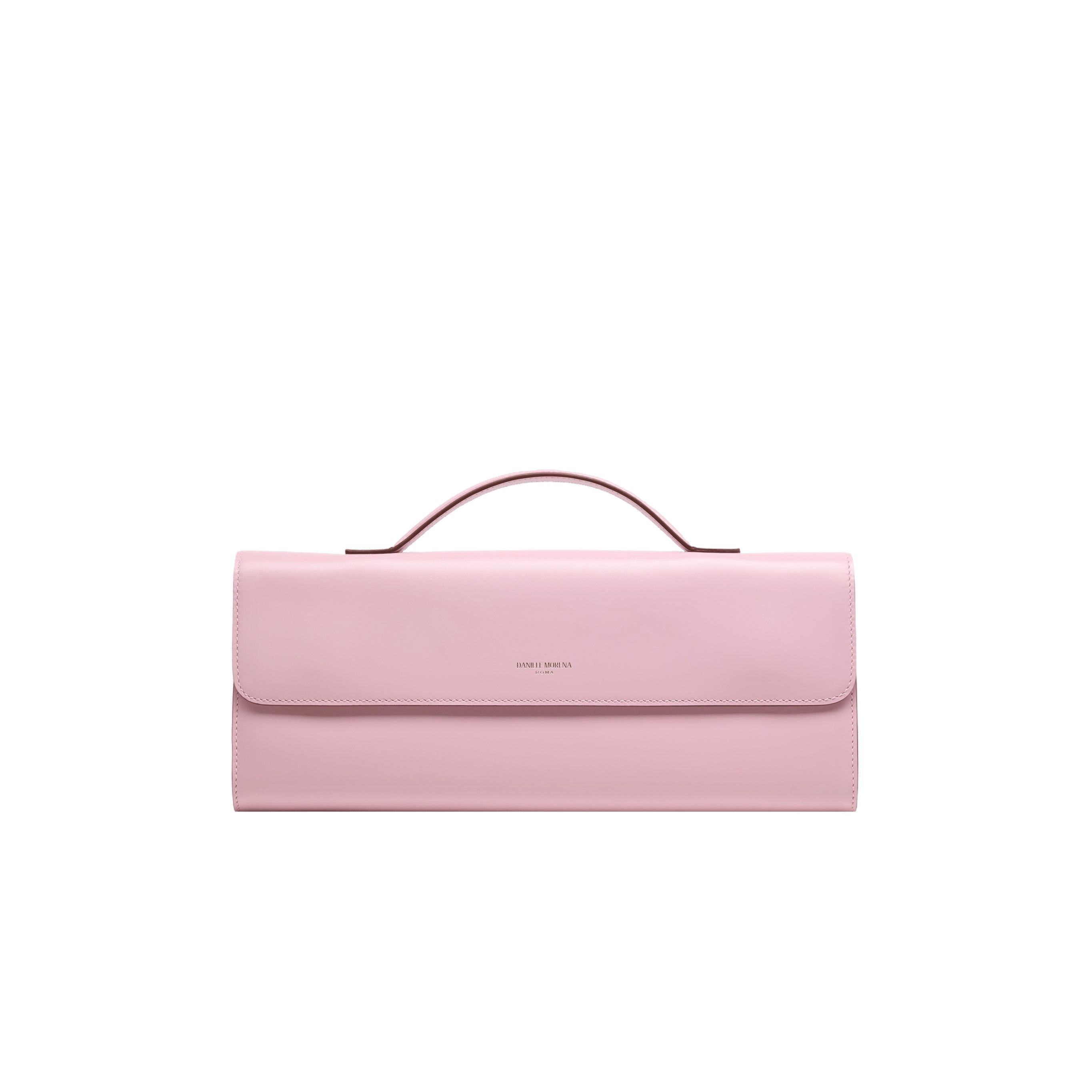 BÉA CLUTCH BAG In Pink Box Calfskin made by Daniele Morena
