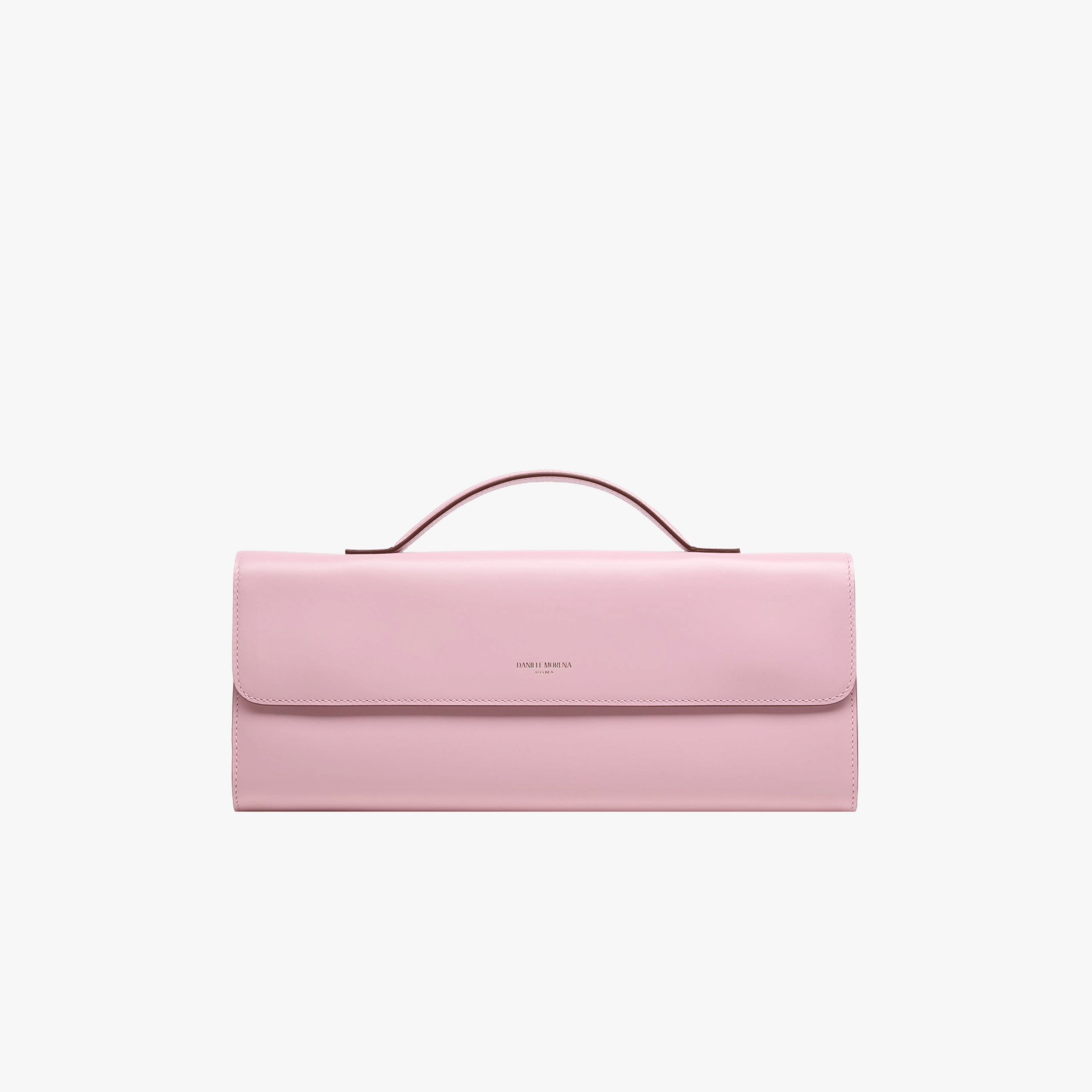 BÉA CLUTCH BAG In Pink Box Calfskin made by Daniele Morena