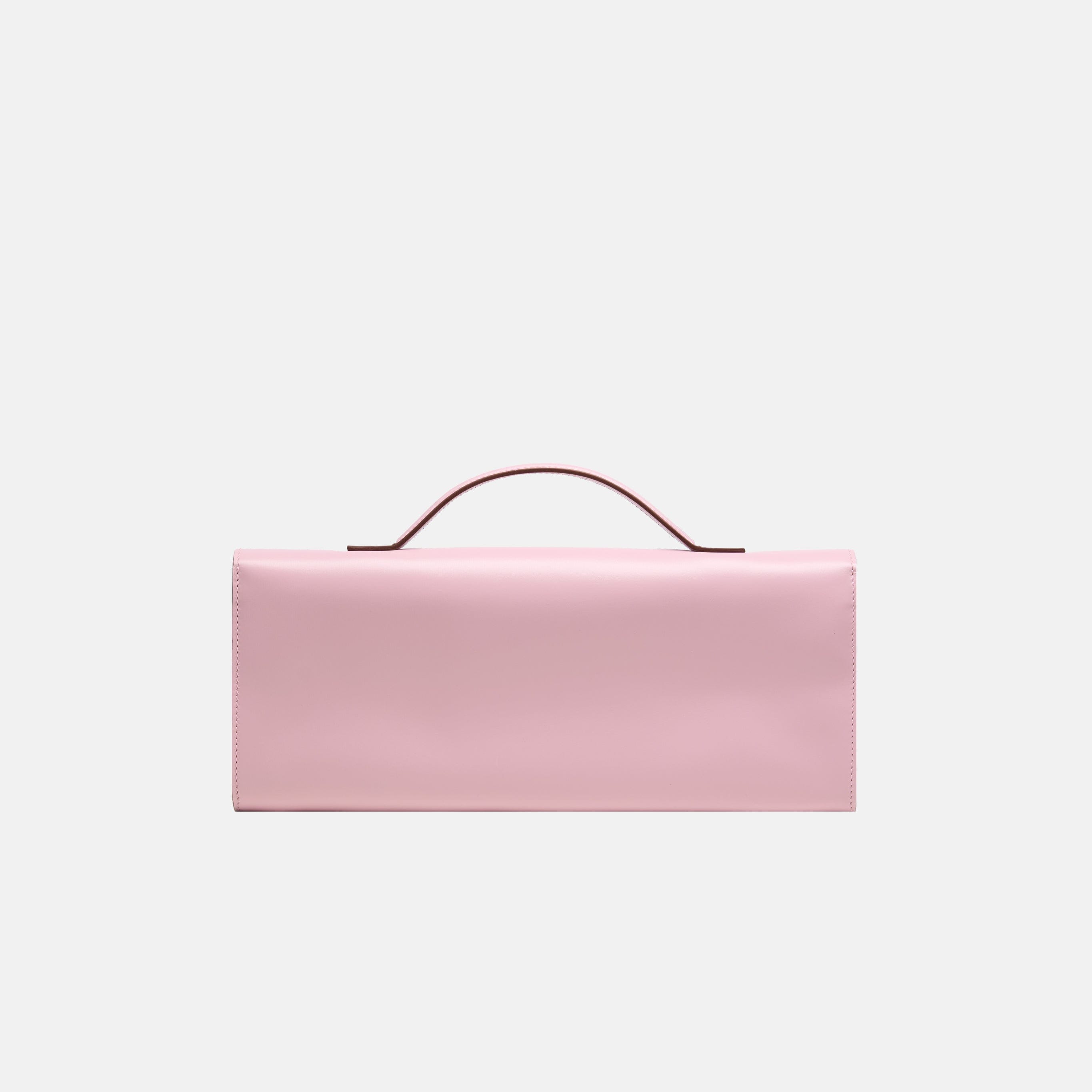 BÉA CLUTCH BAG In Pink Box Calfskin made by Daniele Morena