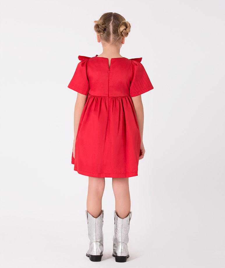 Jacquard Bow Dress made by Mama Luma