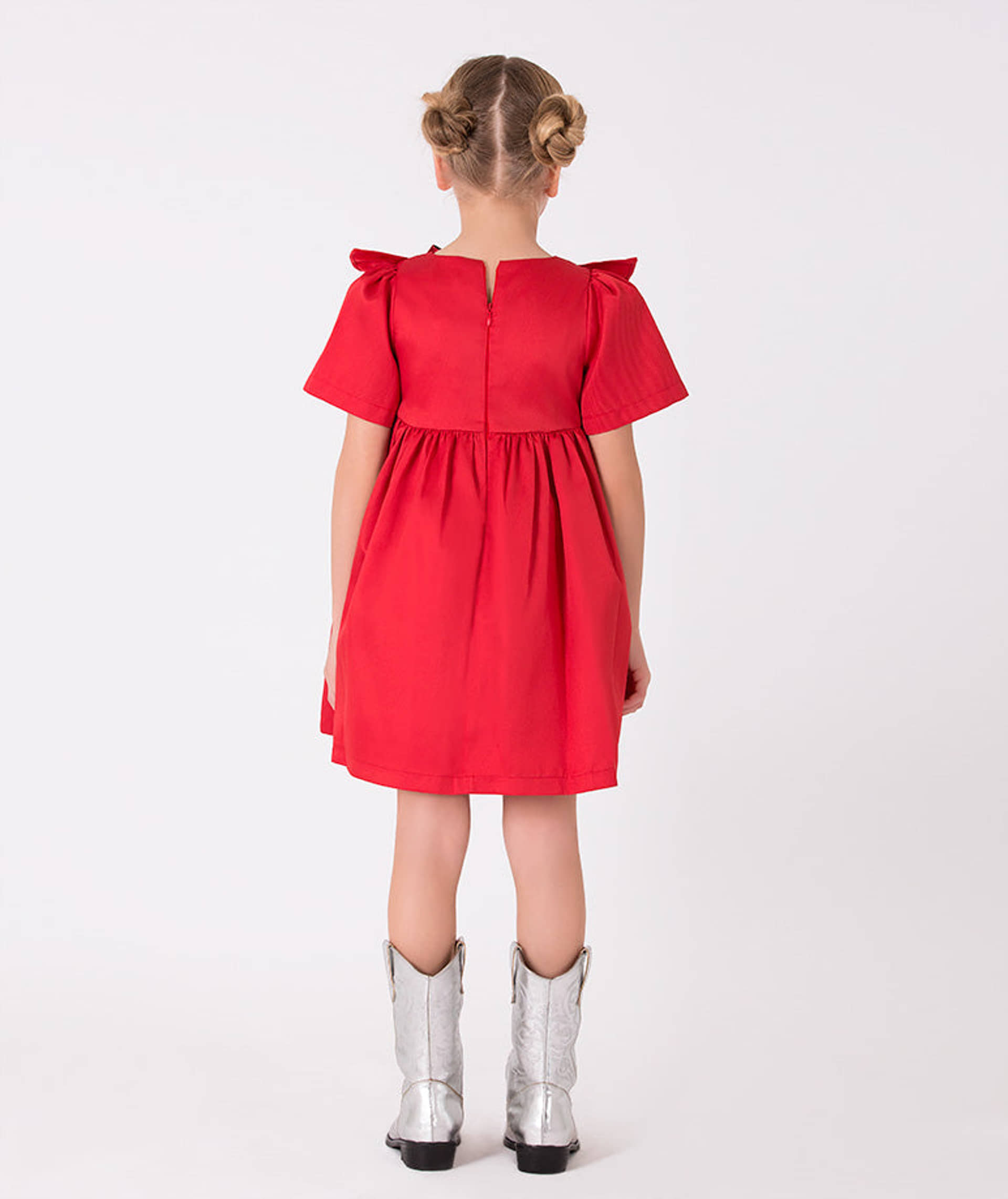 Jacquard Bow Dress made by Mama Luma