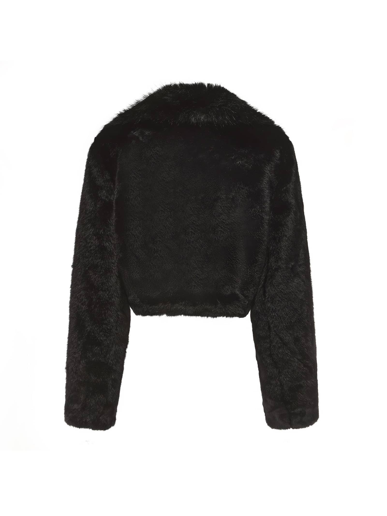 Mara Fur Coat (Black) made by Nana Jacqueline