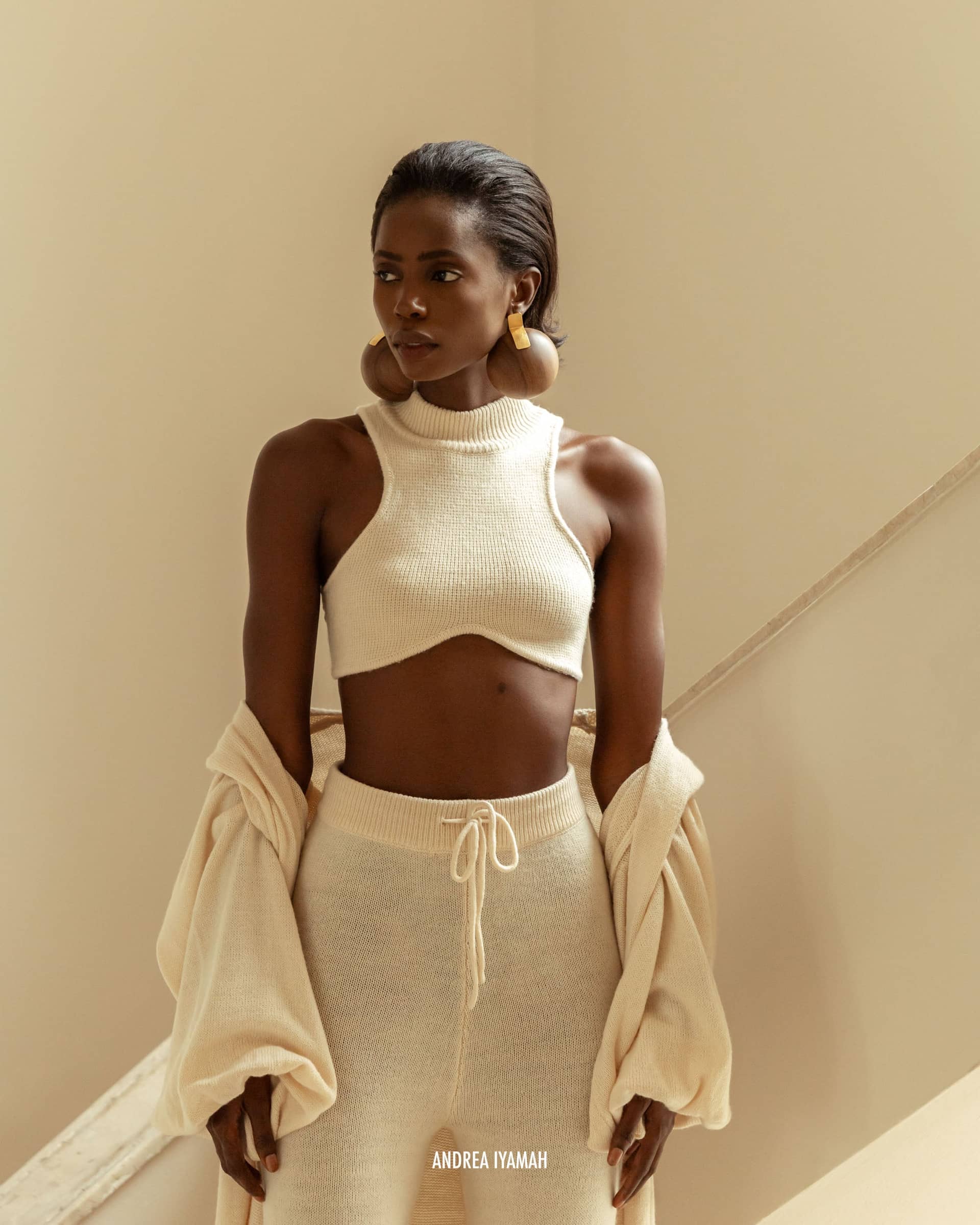 ALLY TUSK KNIT TOP made by Andrea Iyamah