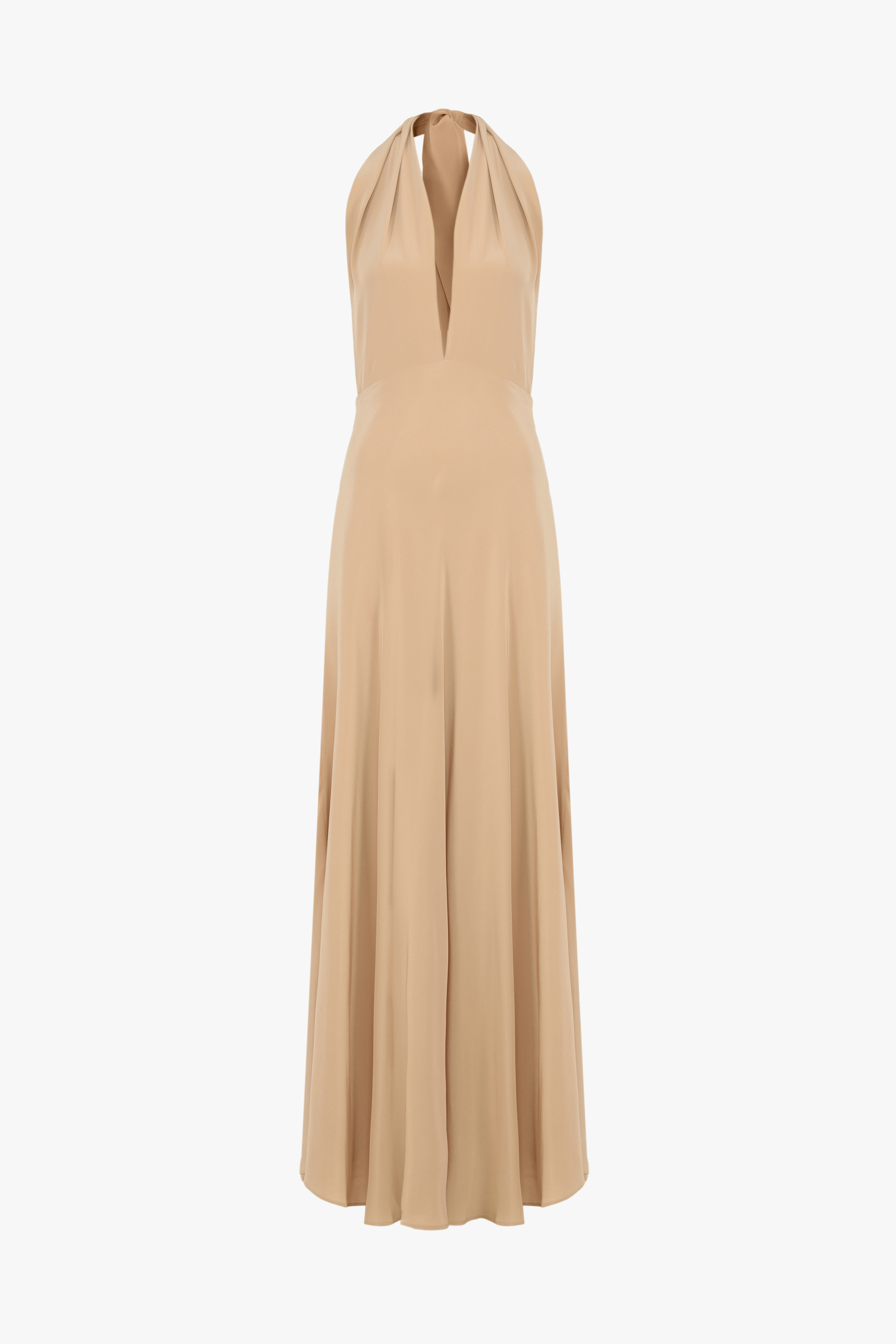 Silk dress - Tan Beige made by MORACÉE