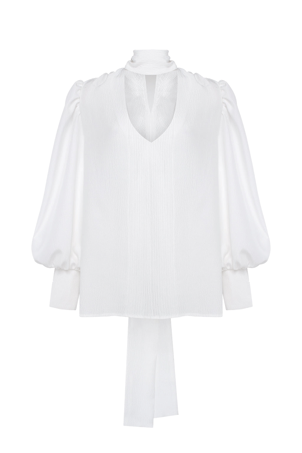 Silk Blouse with Bow made by Guranda