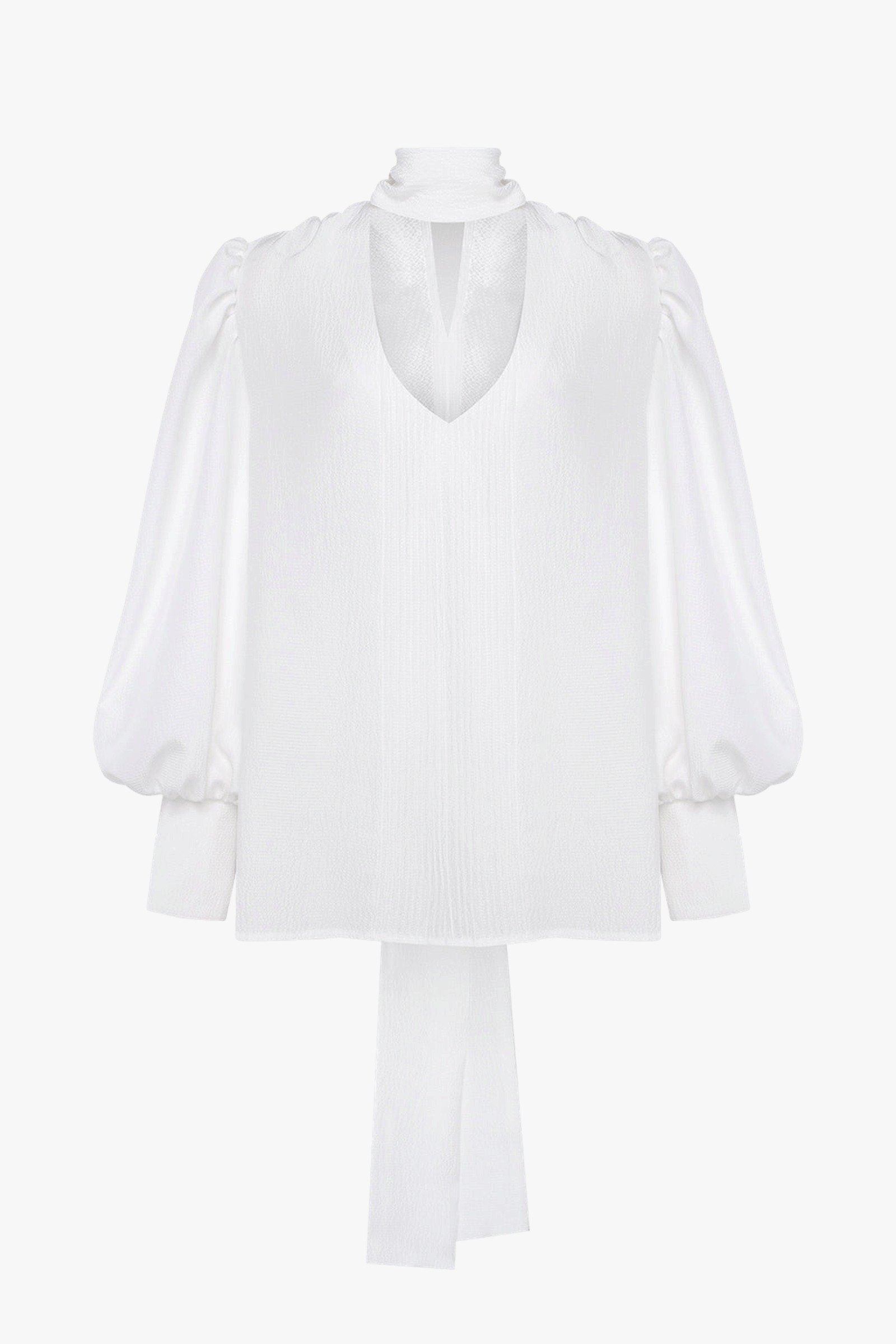 Silk Blouse with Bow made by Guranda