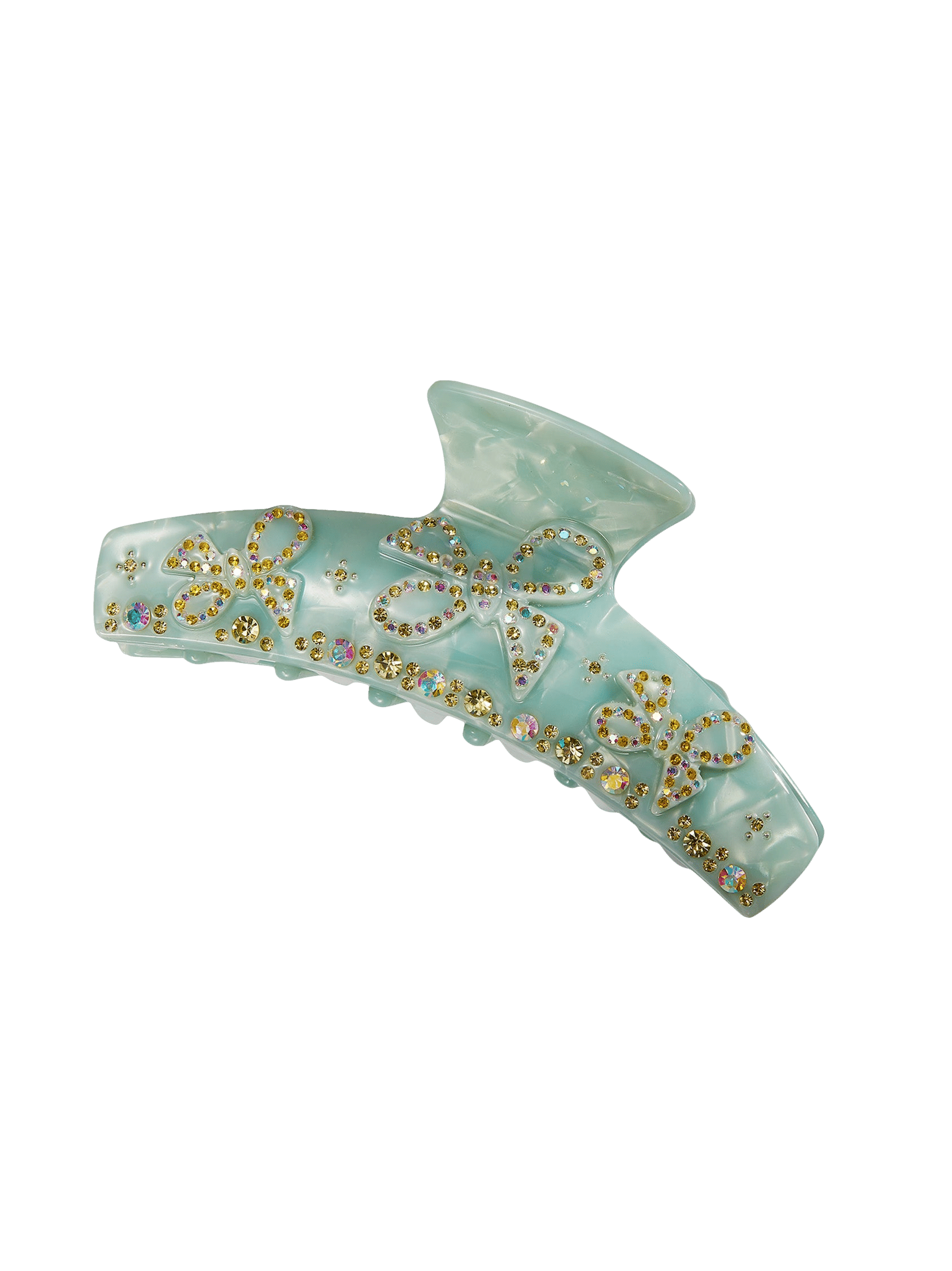 Bella Crystal Claw Clip (Blue) in Blue made by Nana Jacqueline