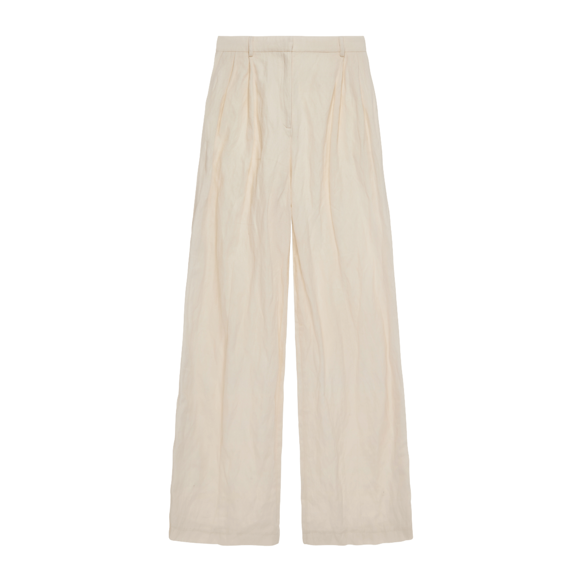 Wide Leg Tailored Cotton Trousers made by YAVORSKA