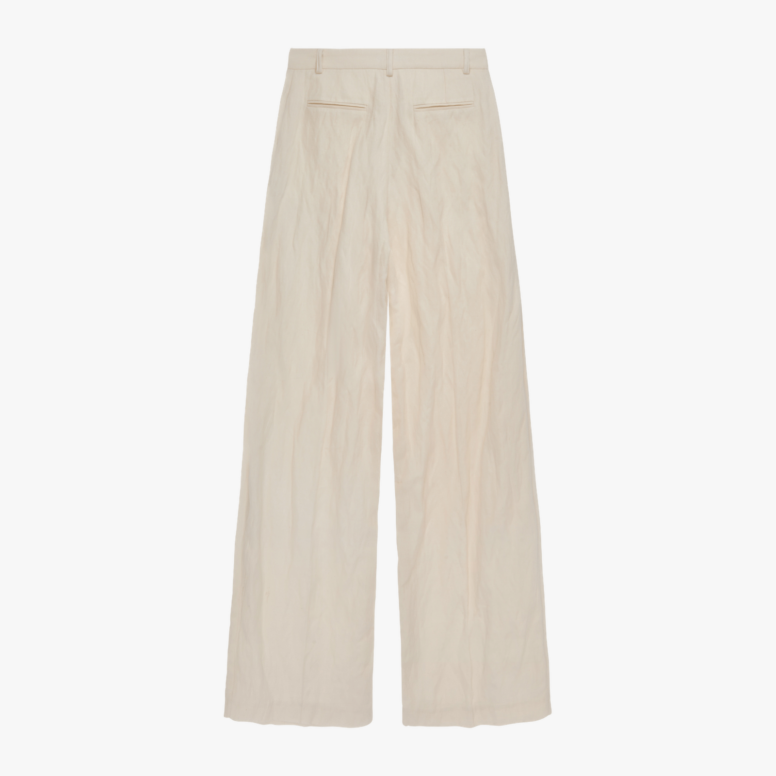 Wide Leg Tailored Cotton Trousers made by YAVORSKA