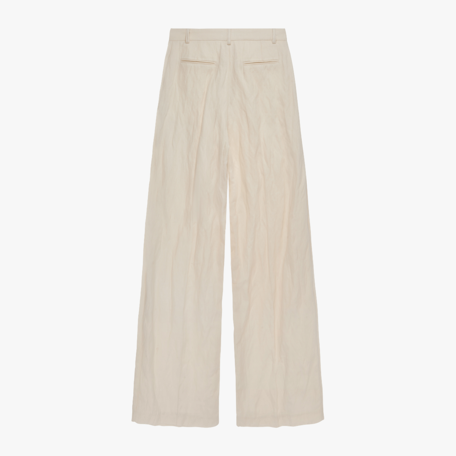 Wide Leg Tailored Cotton Trousers made by YAVORSKA