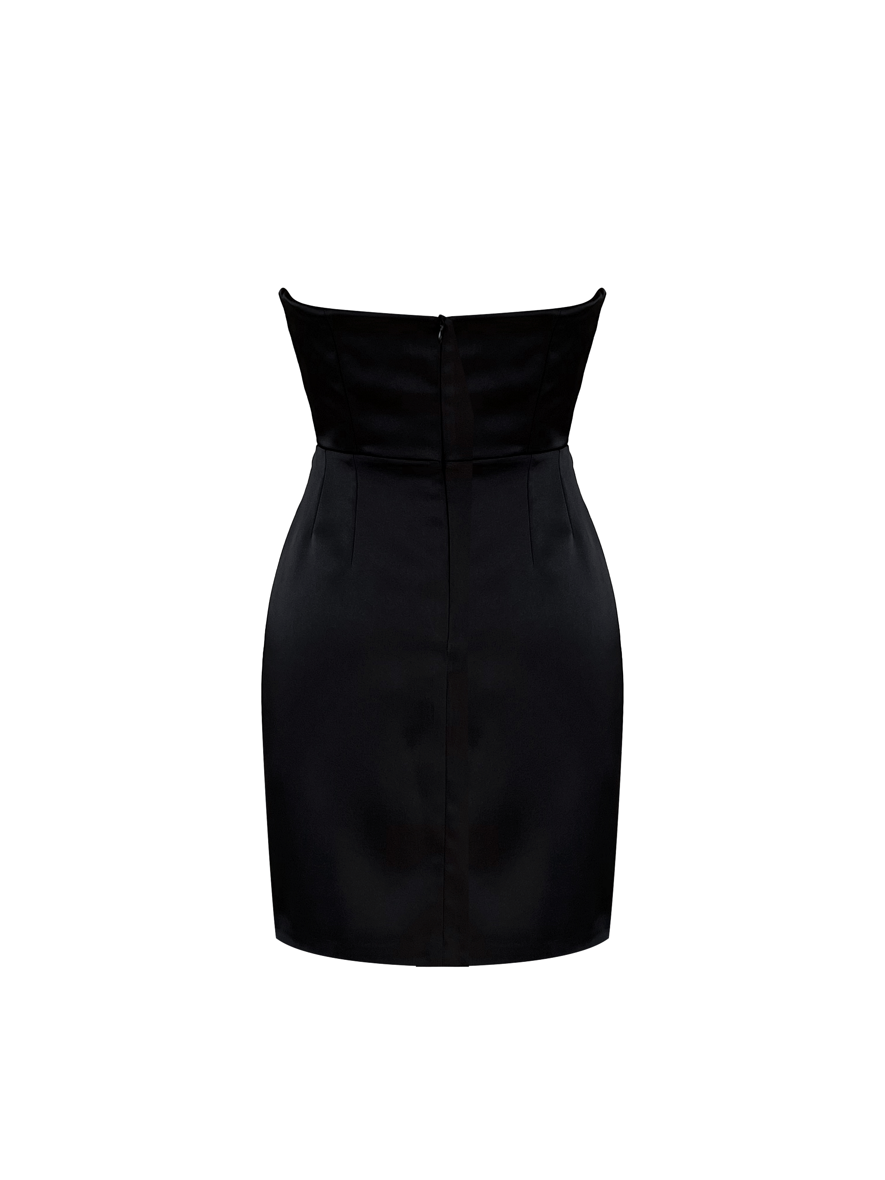 DOUTZEN MİNİ DRESS - BLACK made by Gigii's