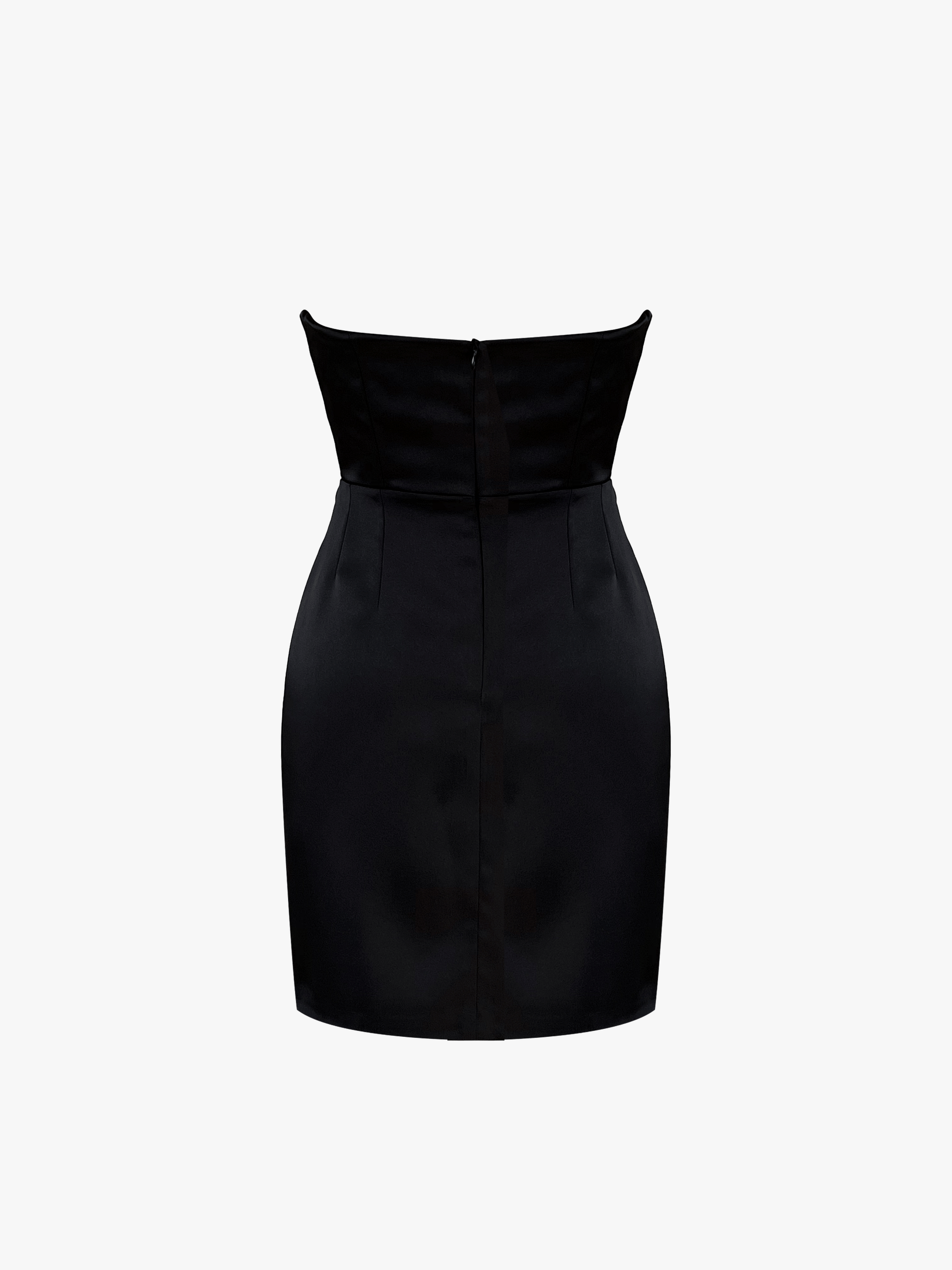 DOUTZEN MİNİ DRESS - BLACK made by Gigii's