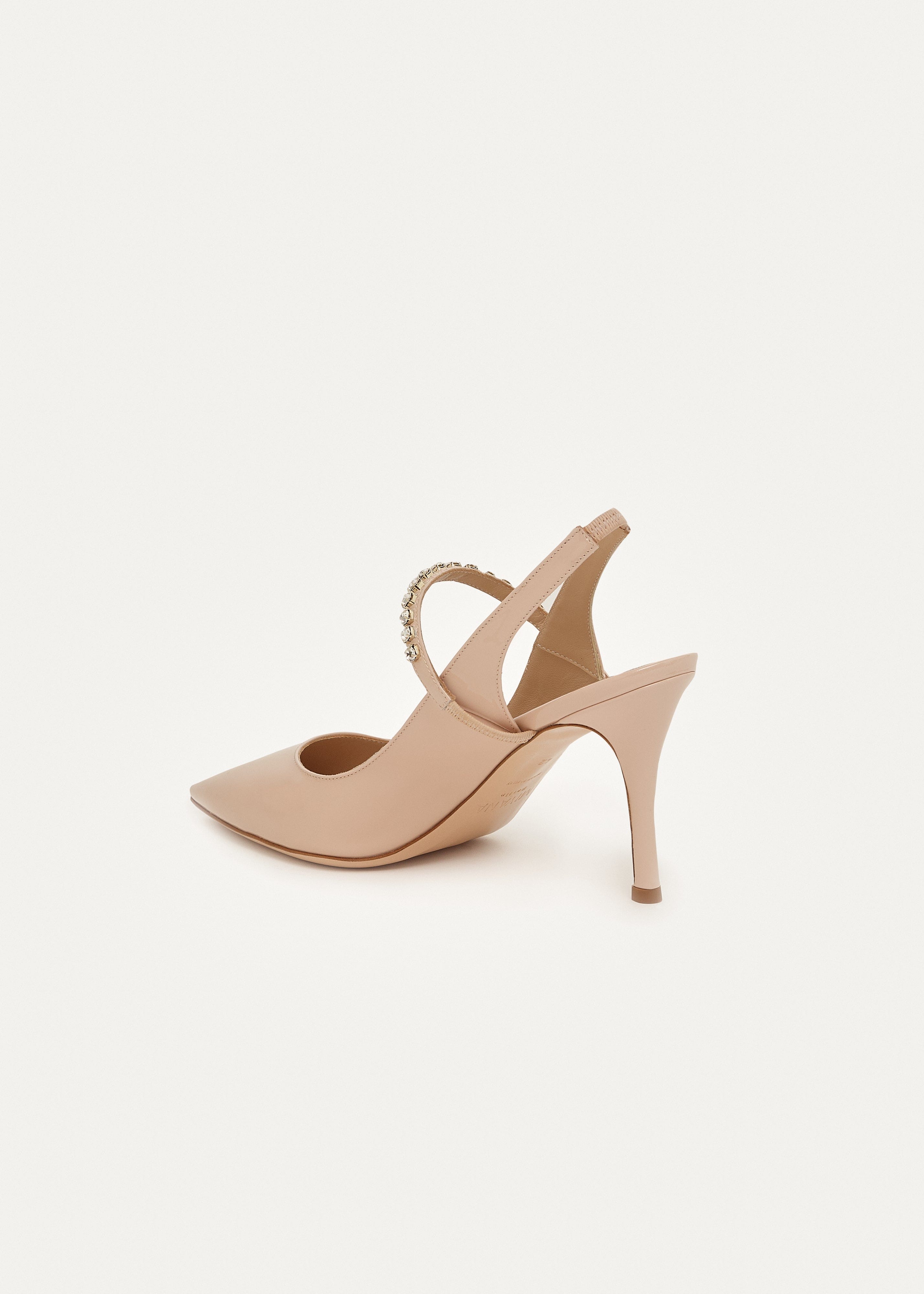 Liv Slingbacks in Beige made by Miyana Berlin