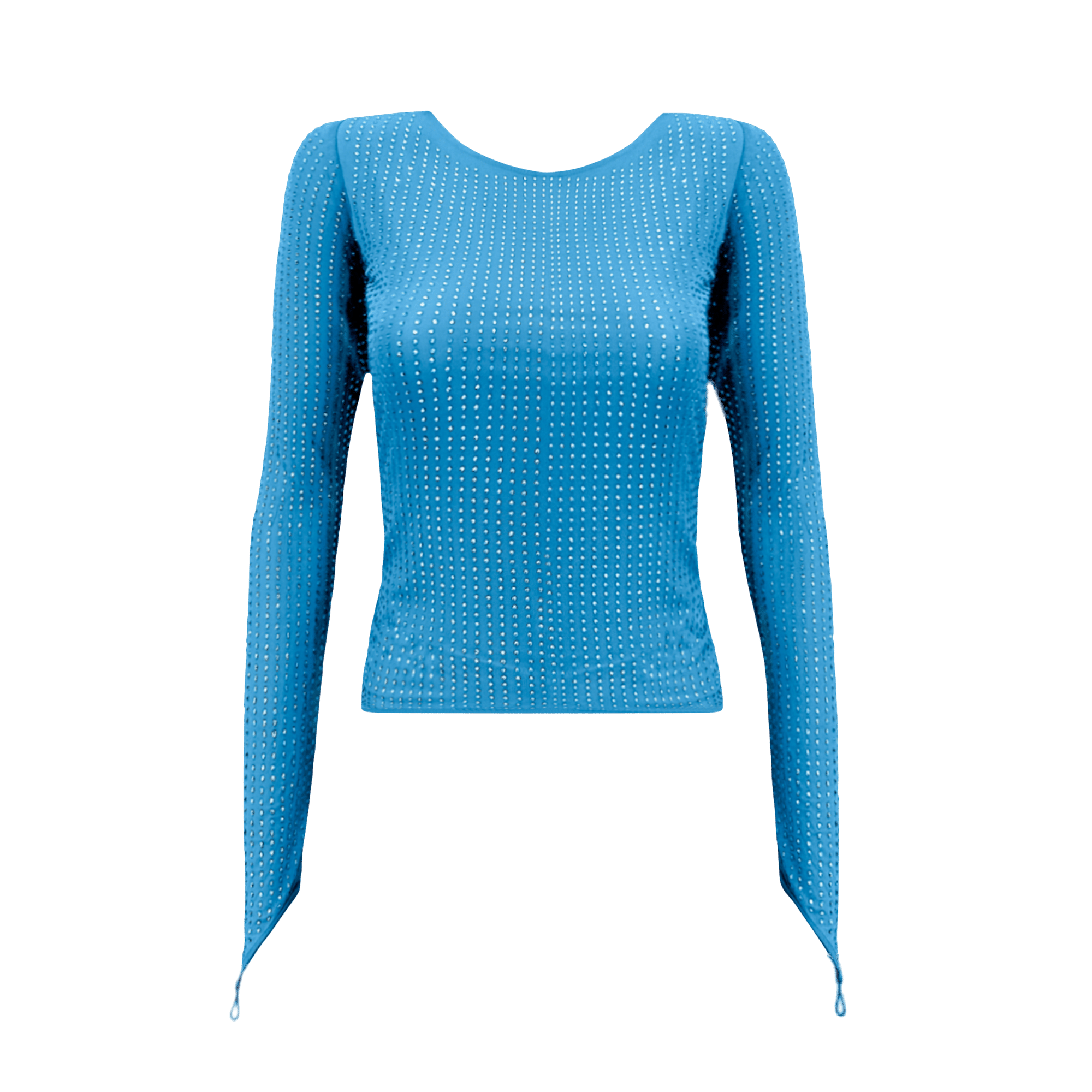 MESHA Rhinestone Blouse made by OW Collection