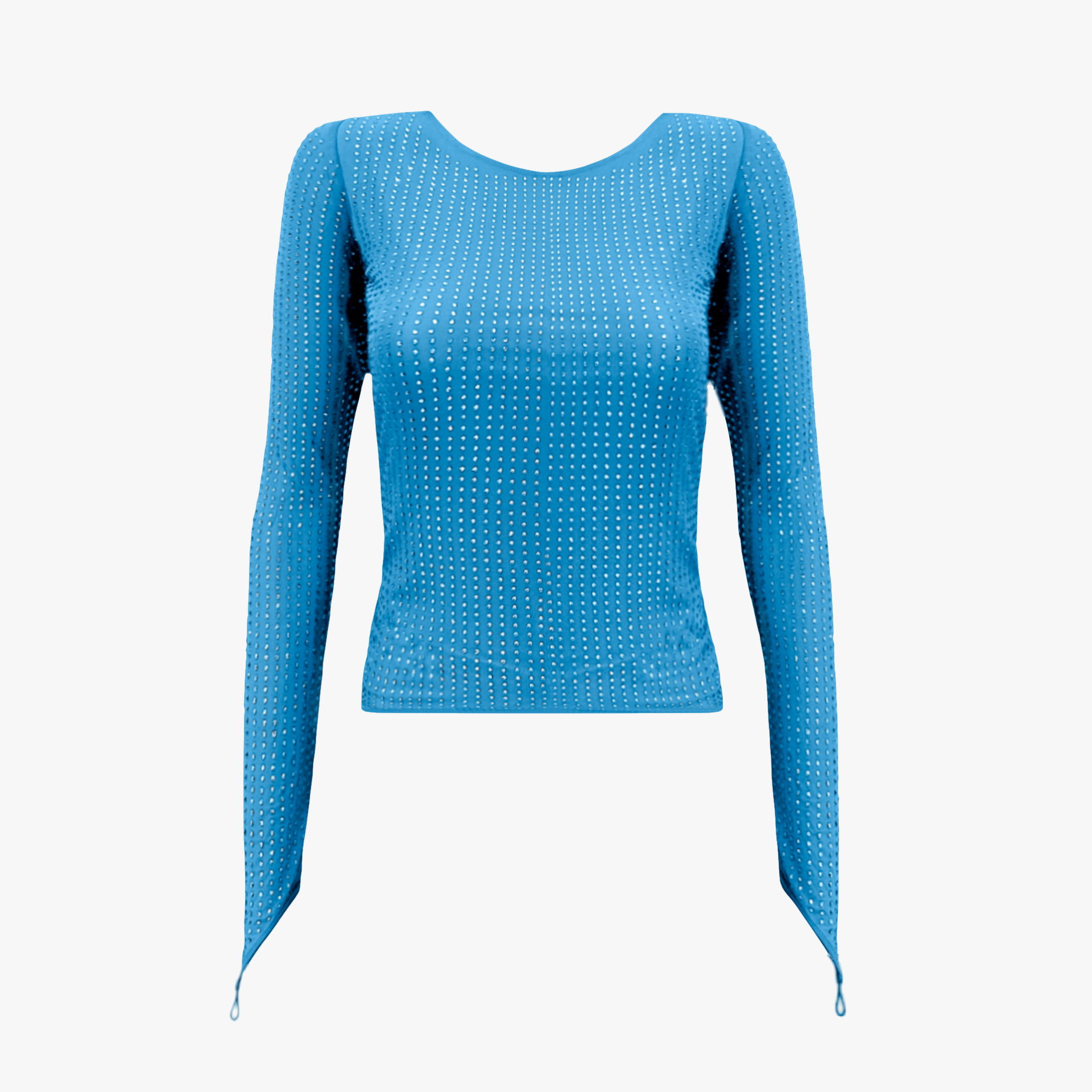 MESHA Rhinestone Blouse made by OW Collection