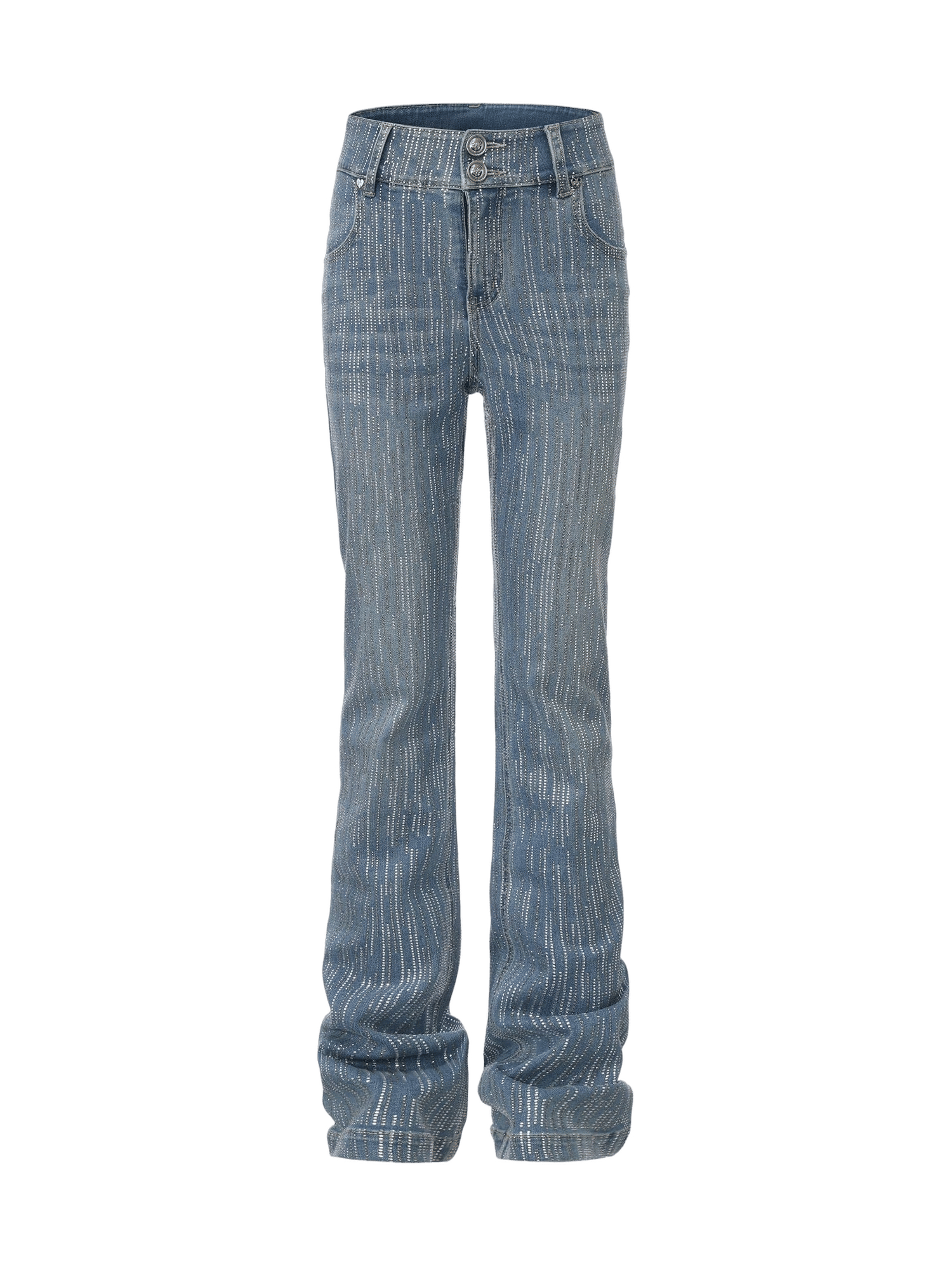 Gia High-Waist Crystal Jeans made by Nana Jacqueline