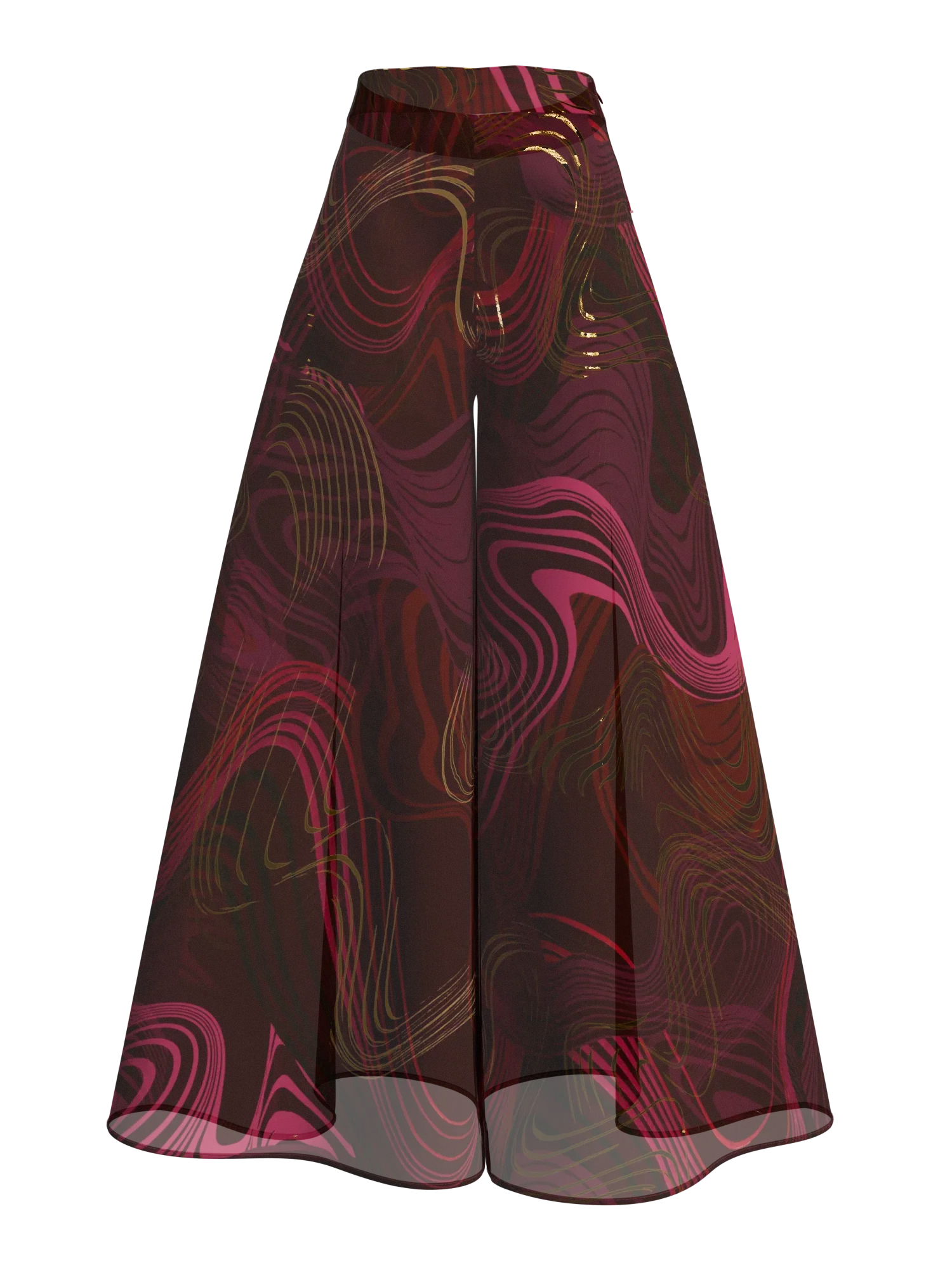 ORO PANTS - CORDA FOIL PRINT made by Andrea Iyamah