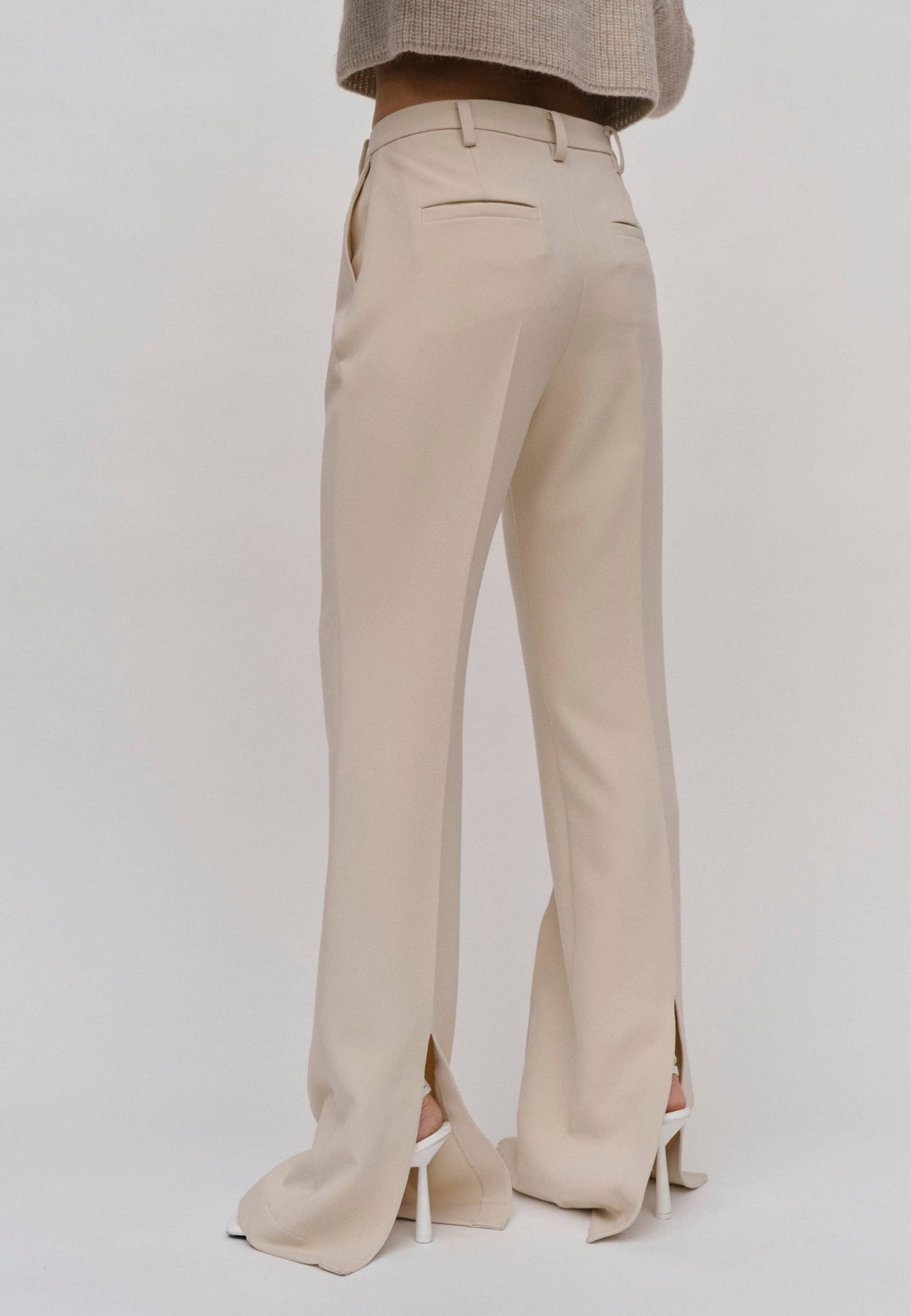 Valentina Pants - Ecru in Beige made by HERSKIND
