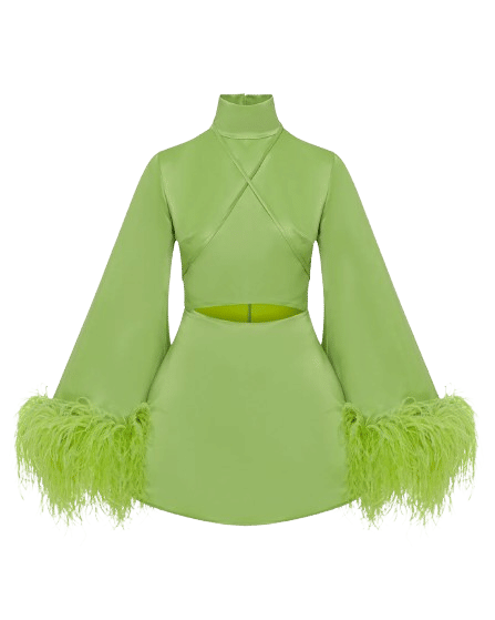 The Sophie Dress in Forest Green made by ONORI