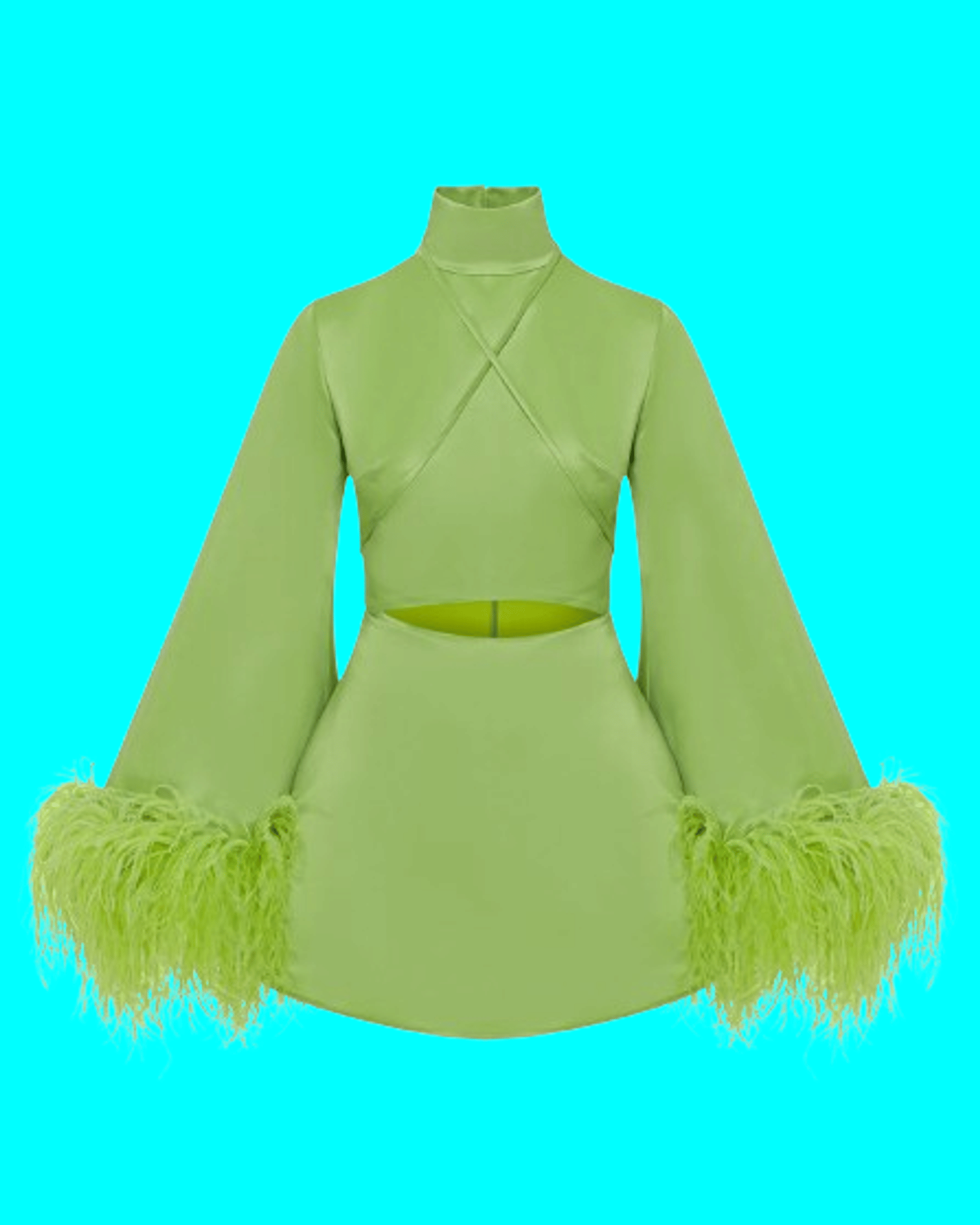 The Sophie Dress in Forest Green made by ONORI