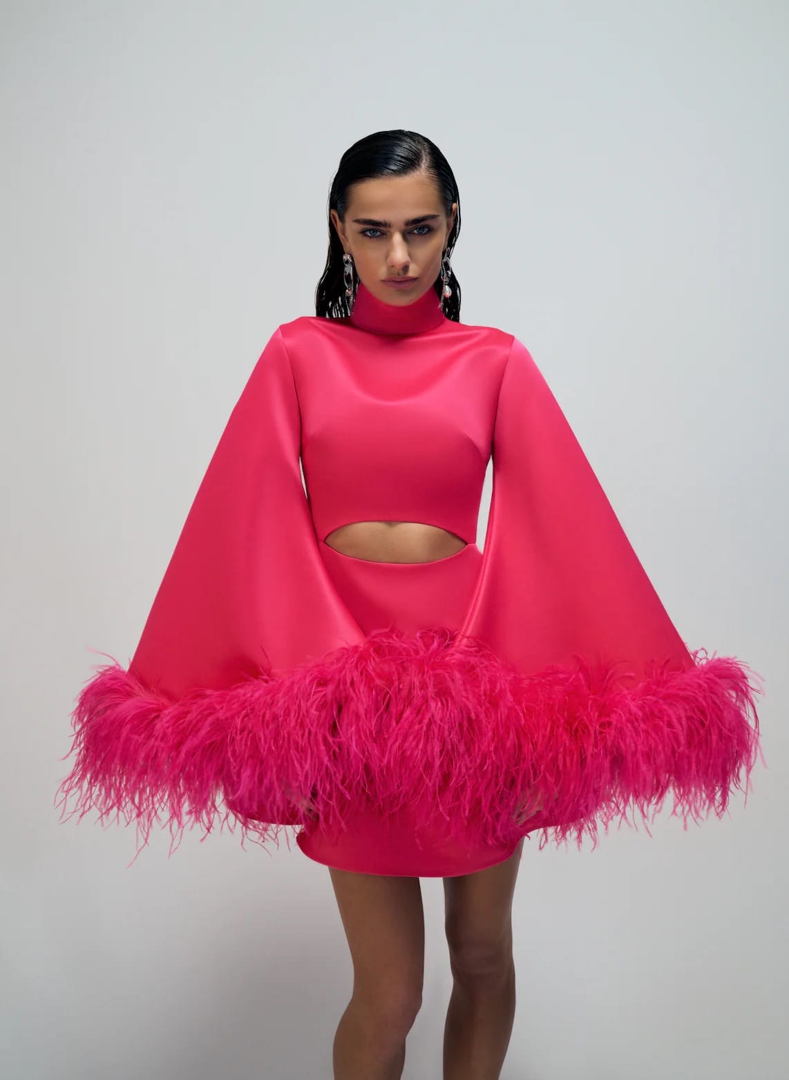 The Sophie Dress in Deep Pink made by ONORI