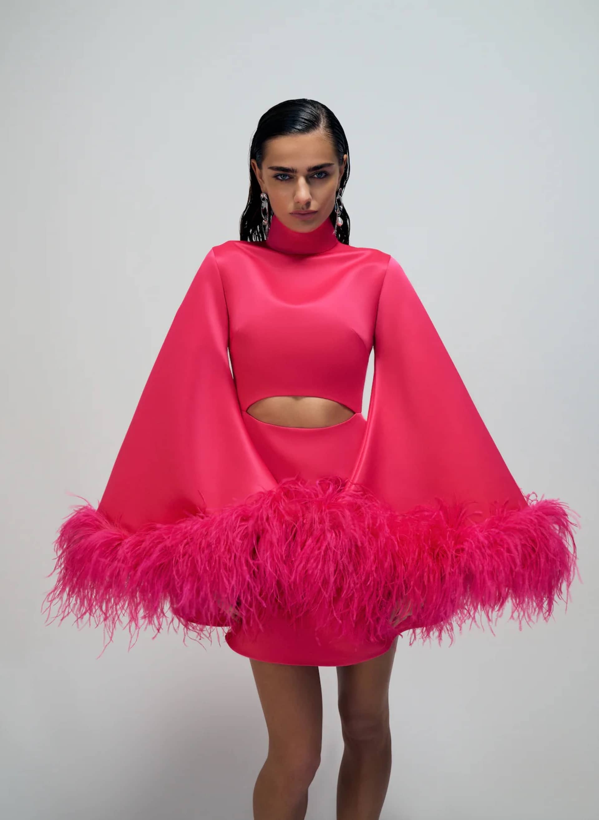 The Sophie Dress in Deep Pink made by ONORI