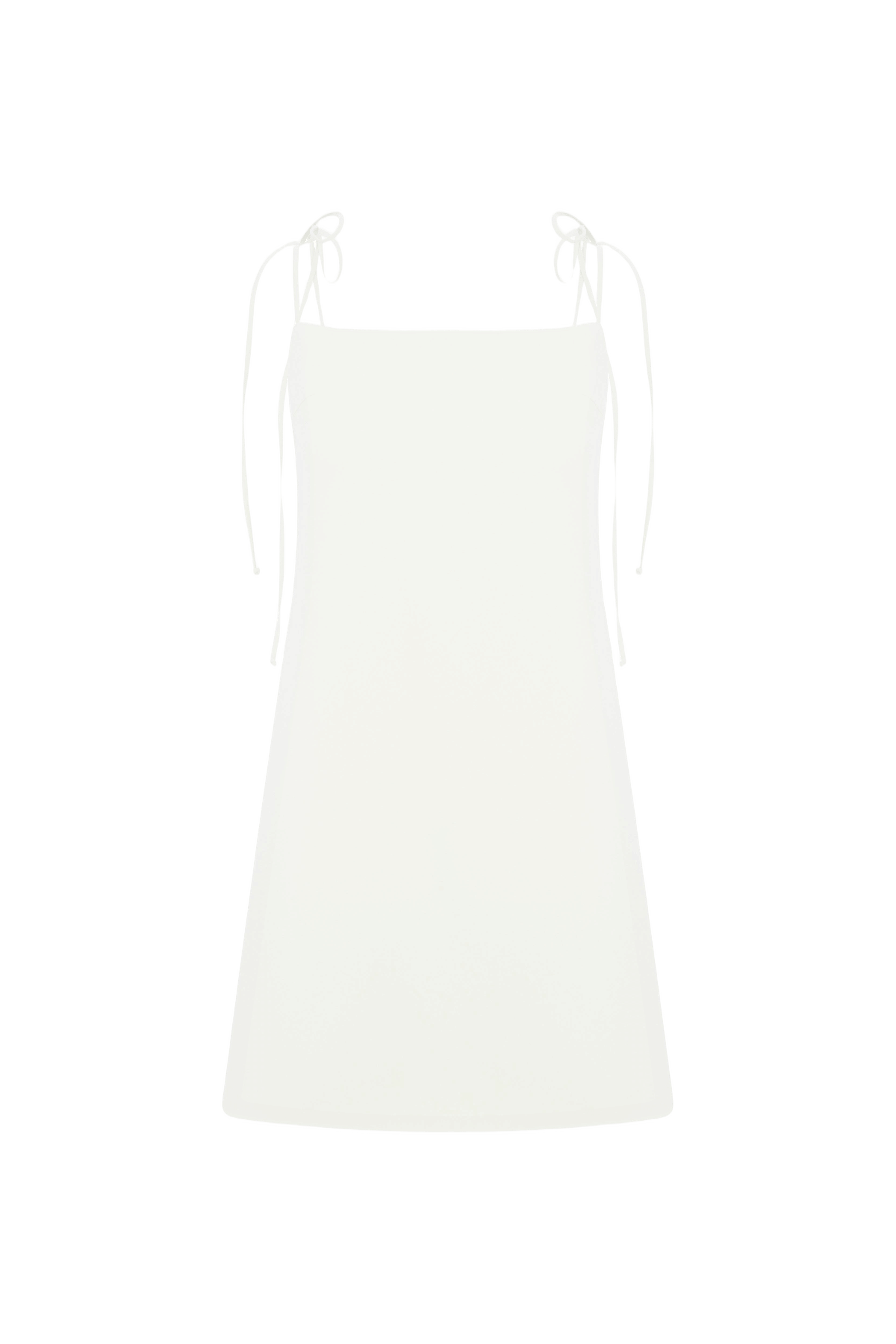 Ellie Mini Crepe Dress In Blanche made by Nazli Ceren