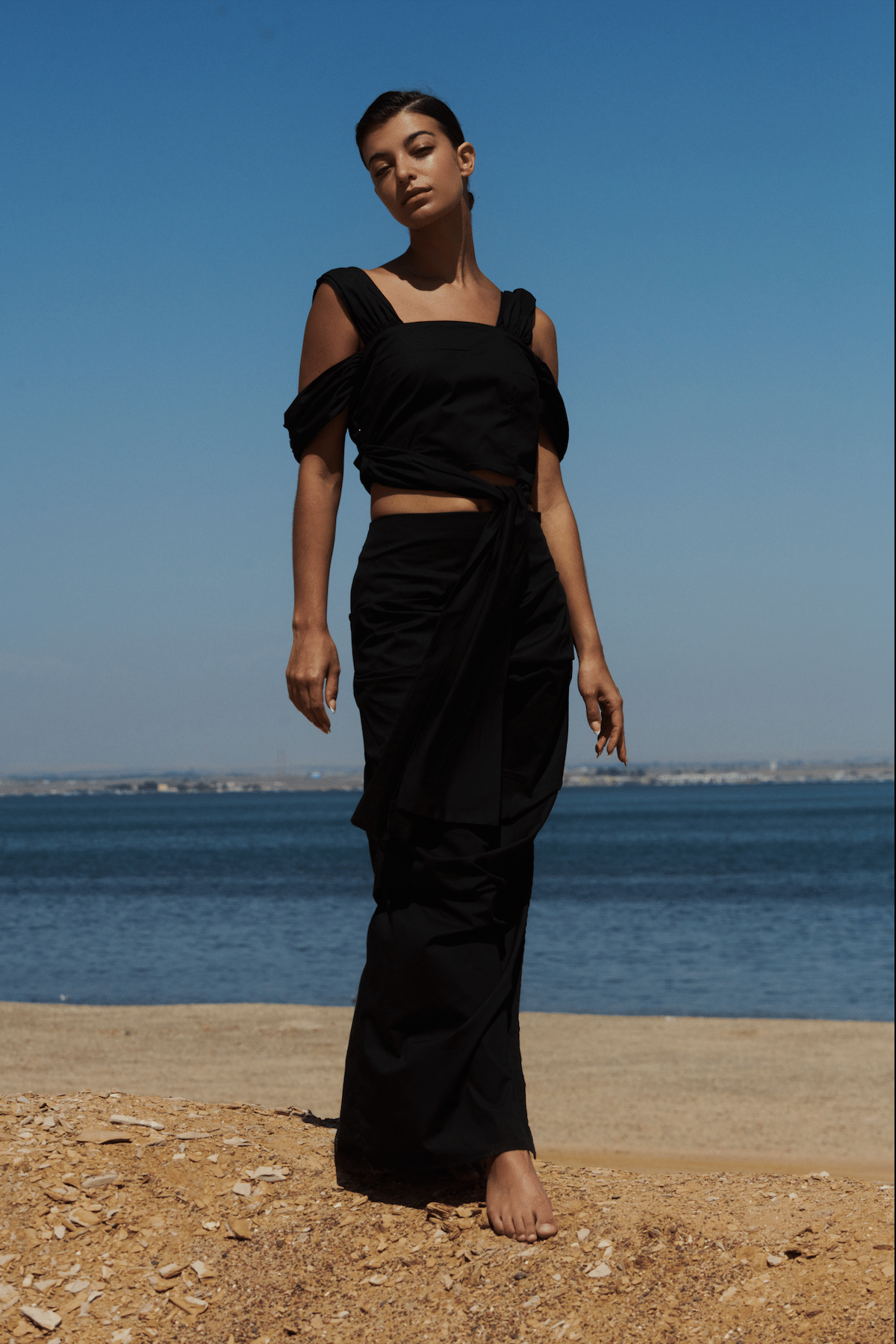 Alba Skirt - Black in Black made by Peregrina