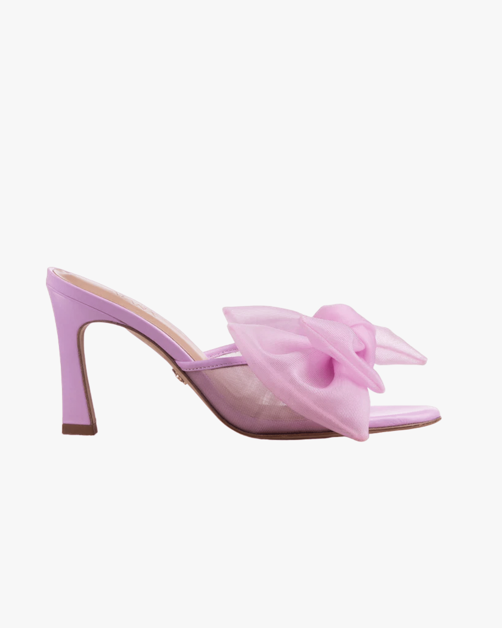 Bow Mule 85 Violet in Purple made by ATANA