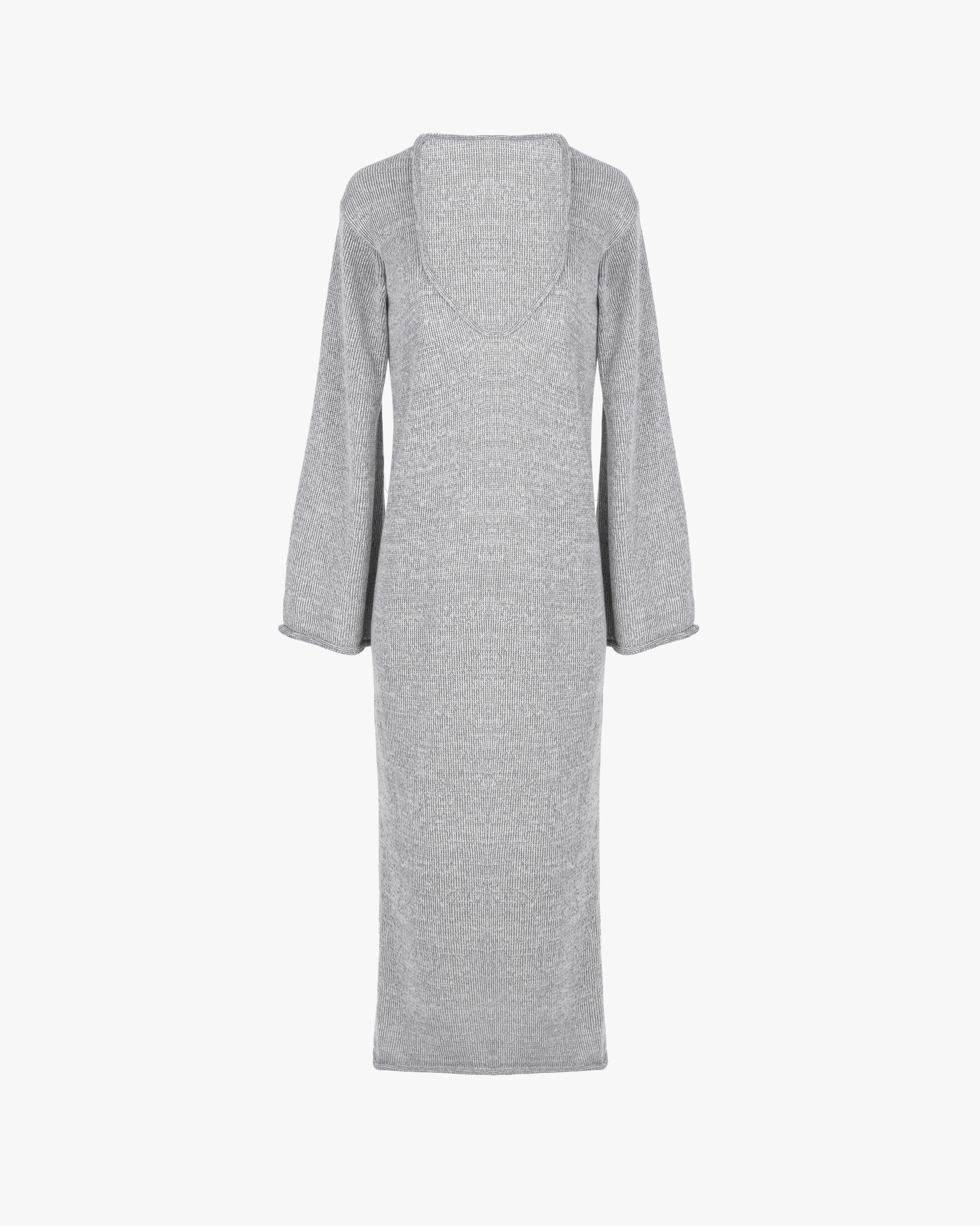 Reflective maxi dress made by KNITEL