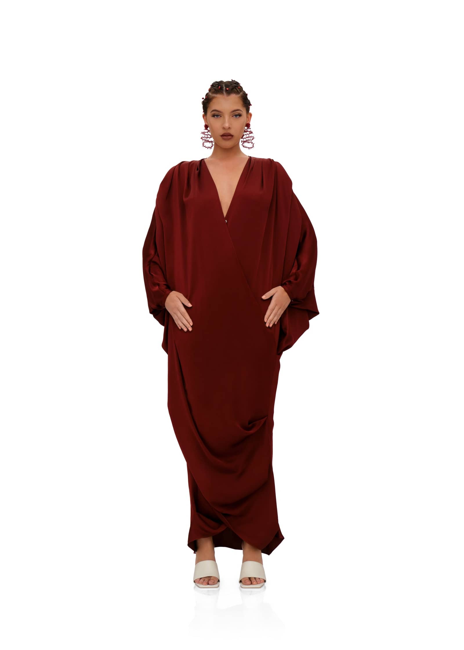 TIBARA KAFTAN DRESS - CINNAMON made by Andrea Iyamah