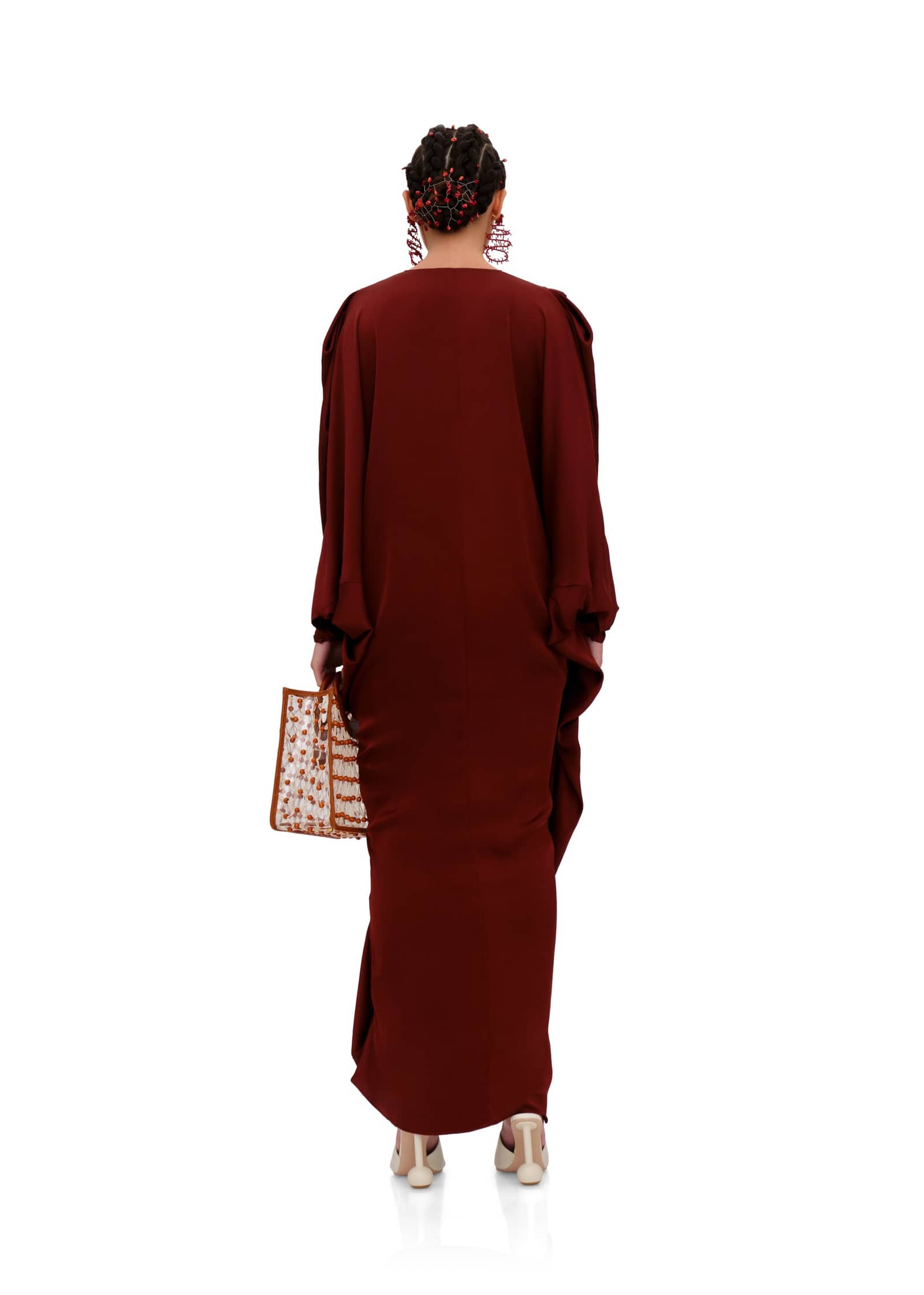 TIBARA KAFTAN DRESS - CINNAMON made by Andrea Iyamah