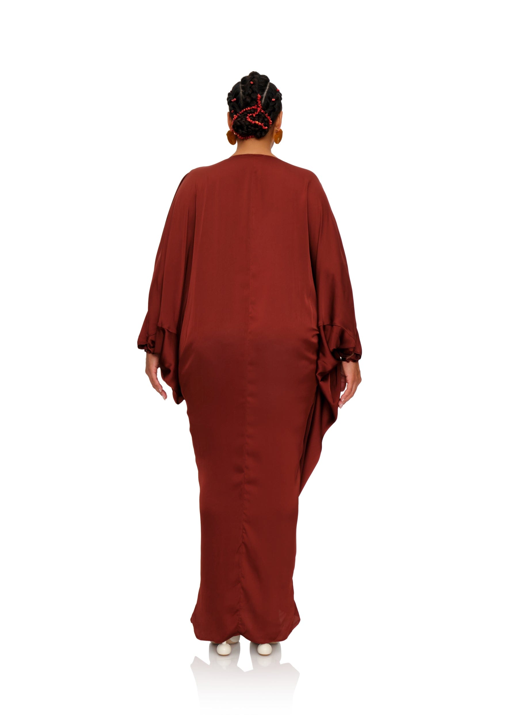 TIBARA KAFTAN DRESS - CINNAMON made by Andrea Iyamah