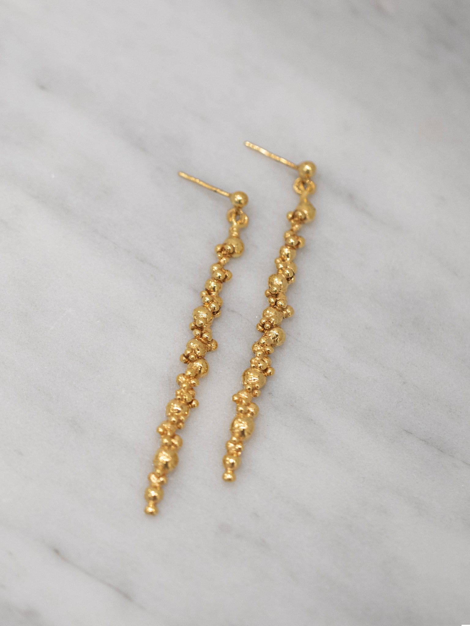 Céleste Deux Earrings Gold in Gold made by Eva Remenyi